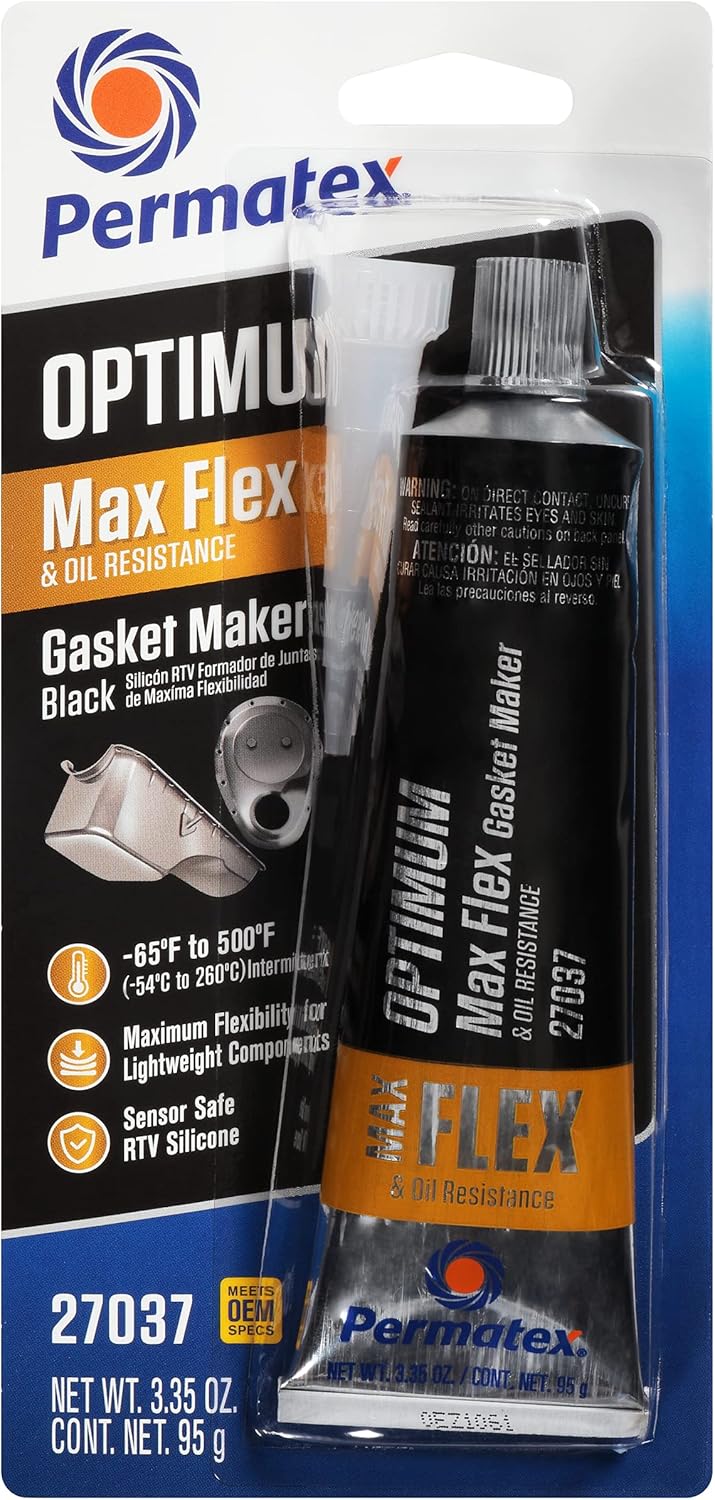 Permatex 27037 Optimum Black Gasket Maker 3.35 oz 3.35 Fluid_Ounces