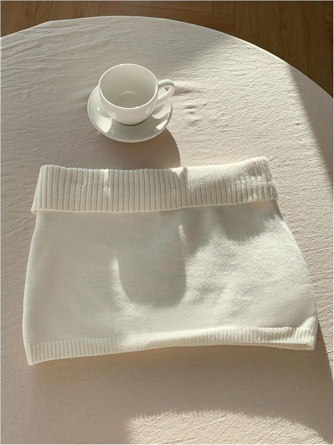 MAKEMECHIC Women's Mini Knit Skirt Bodycon Low Waisted Ribbed Sweater Skirts - Image 2