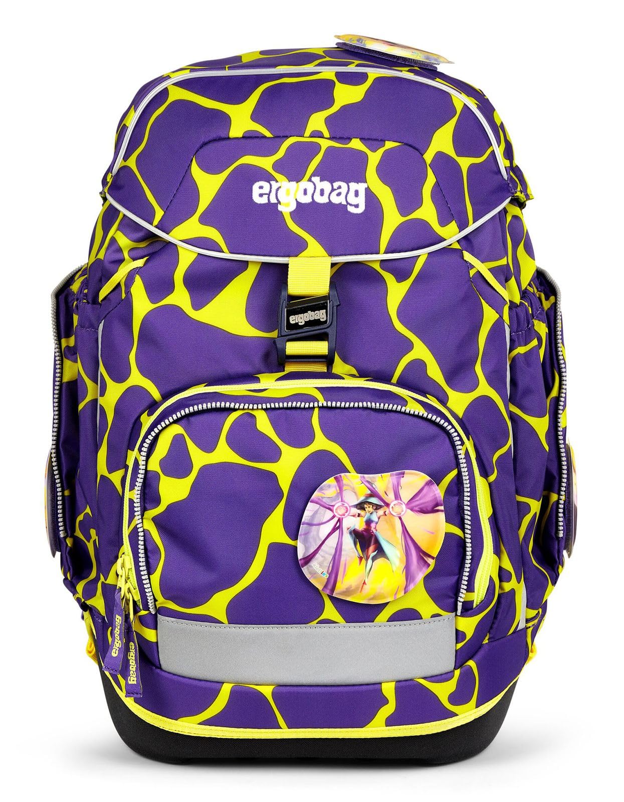 ergobag pack set Zaino scolastico ergonomico e flessibile, 6 pezzi, per la prima elementare