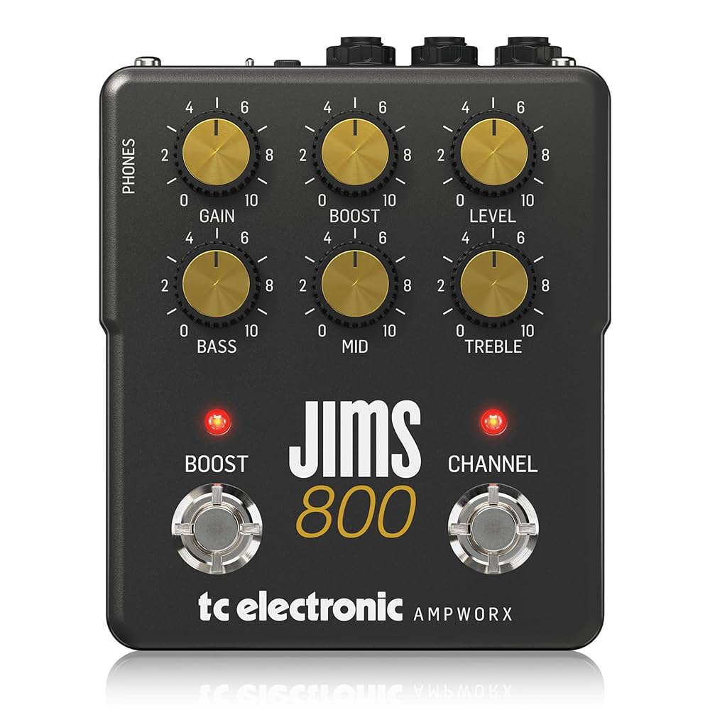 ギター TC Electronic  Ampworx JIMS 800 PREAMP TC Electronic JIMS 800 PREAMP Guitar Pedal | Twin-Channel