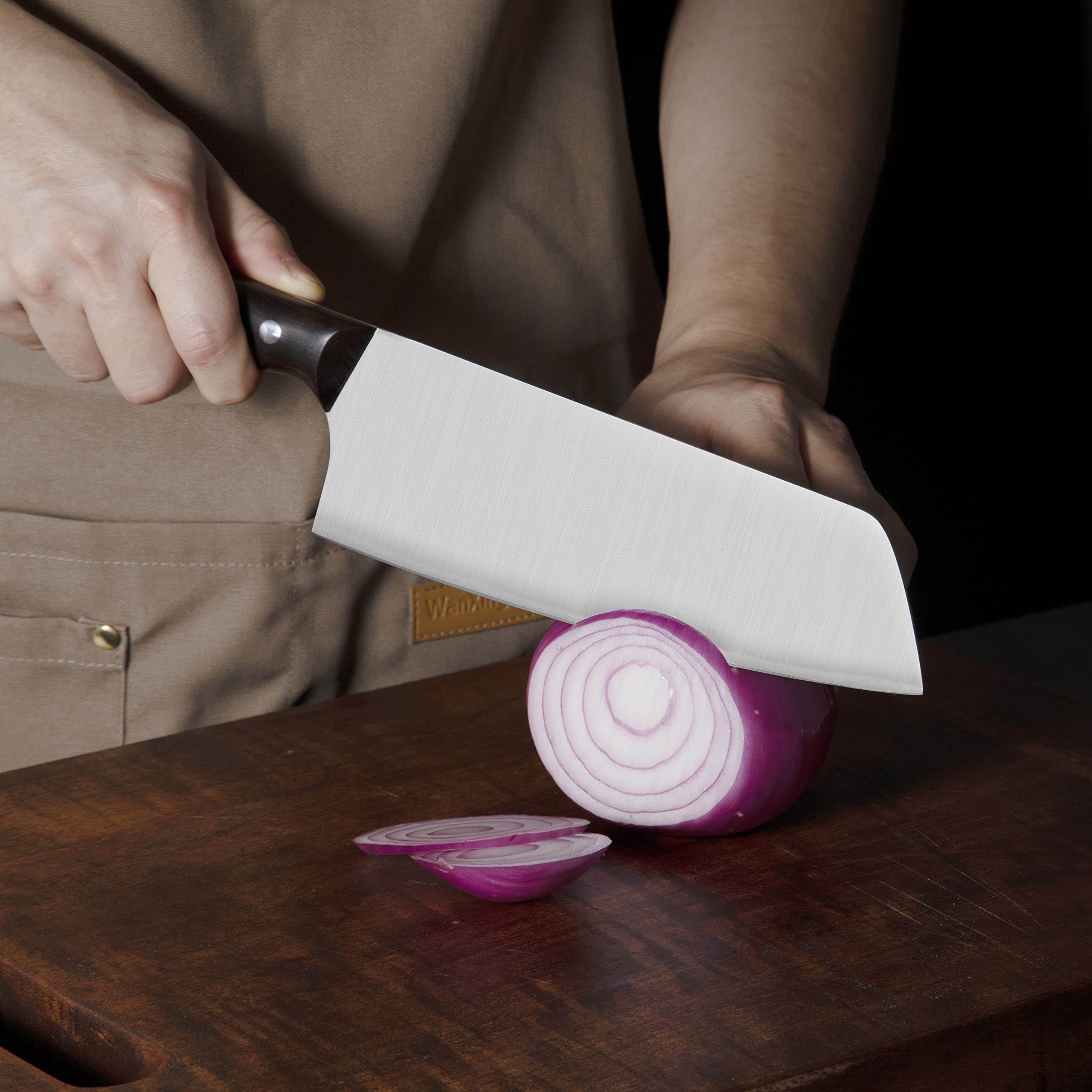 Amazon.com: FU-GLBY 7-inch Cleaver knife, Full Tang Vegetable Meat