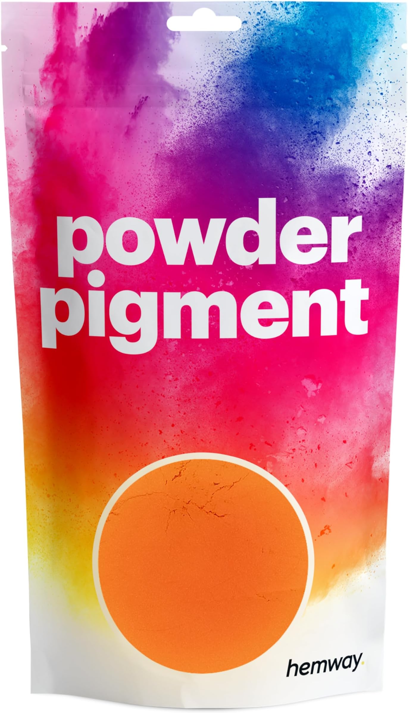 Hemway Glow in The Dark Powder 100g Colour Luminous Phosphorescent Pigment (Pink/Orange) (100g)