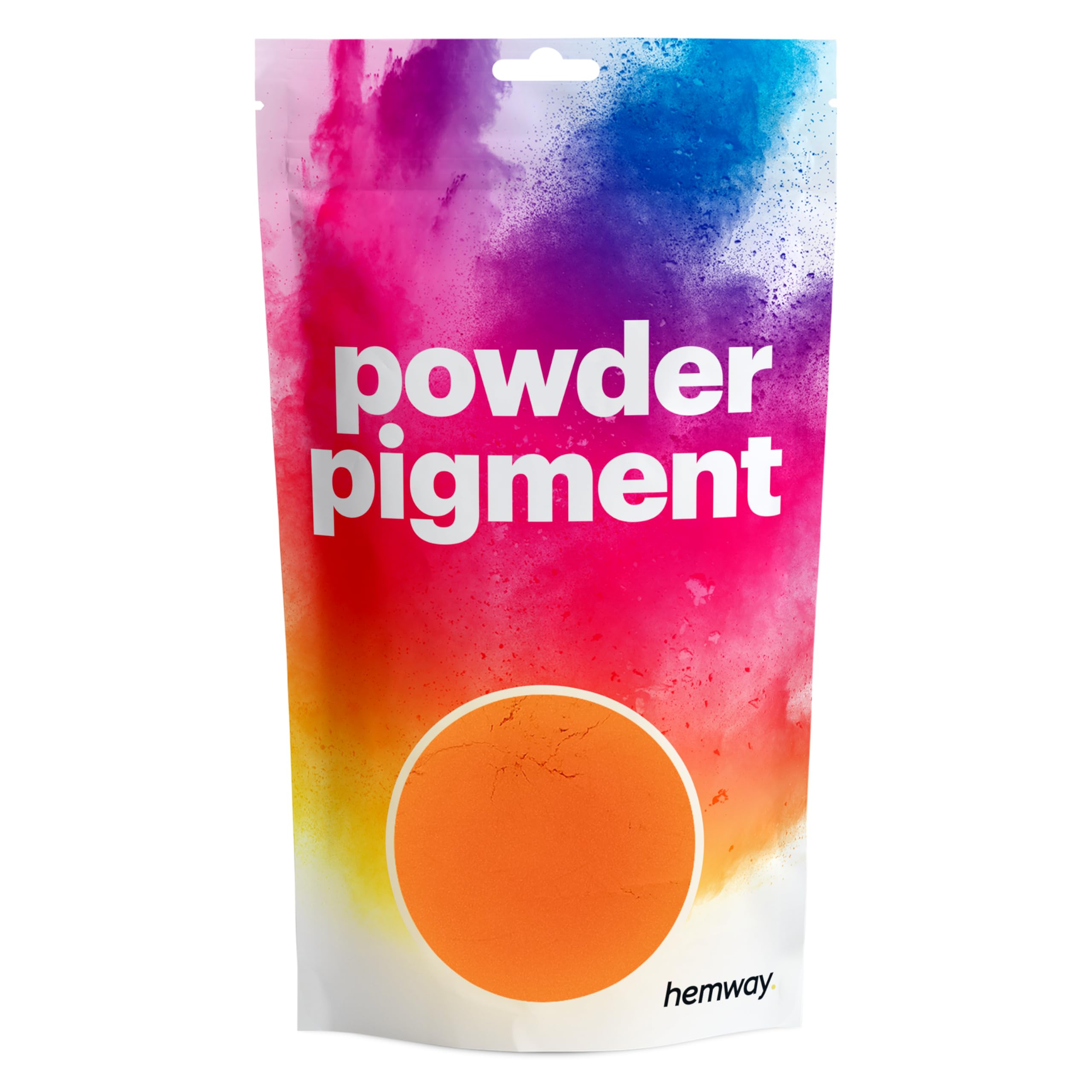Hemway Glow in The Dark Powder 100g Colour Luminous Phosphorescent Pigment (Pink/Orange) (100g)