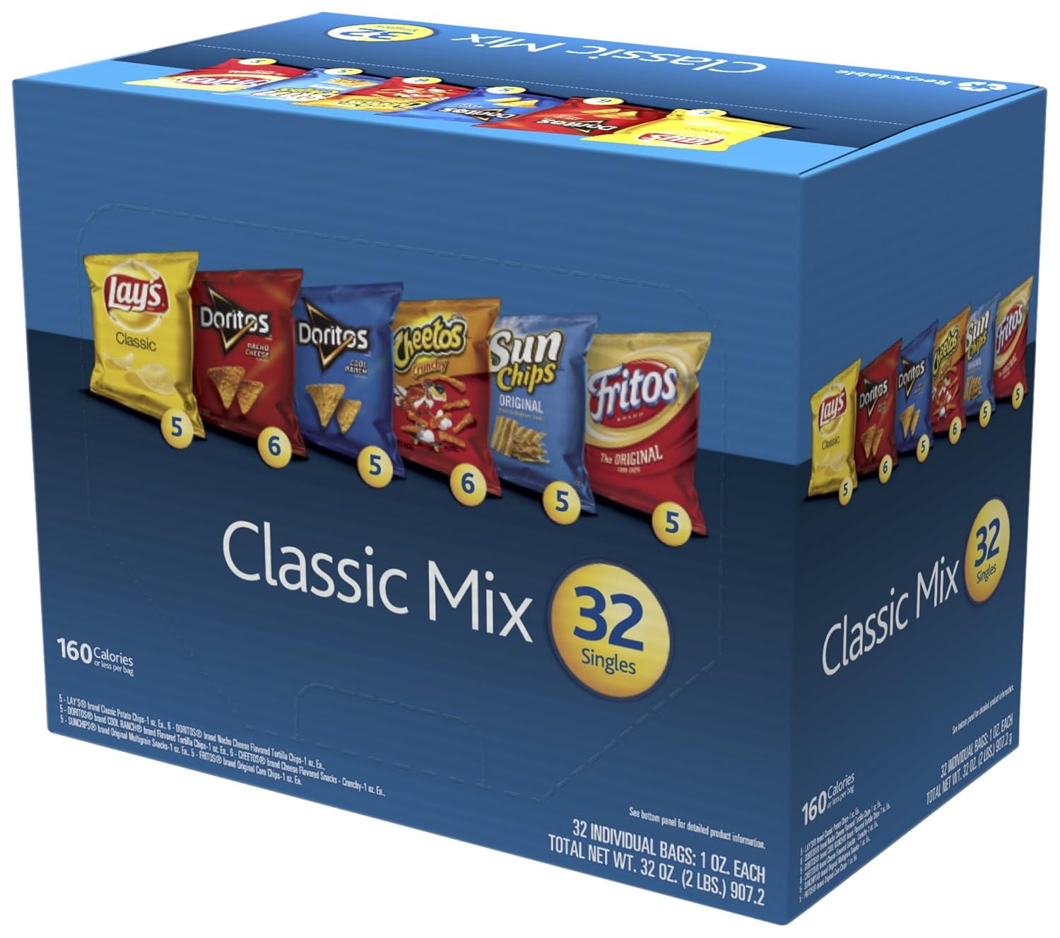 Frito Lay Classic Variety Pack, 32 Ounce