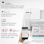 Canon PIXMA TR4720 All-in-One Wireless Printer Home use, with Auto Document Feeder, Mobile Printing and Built-in Fax, White
