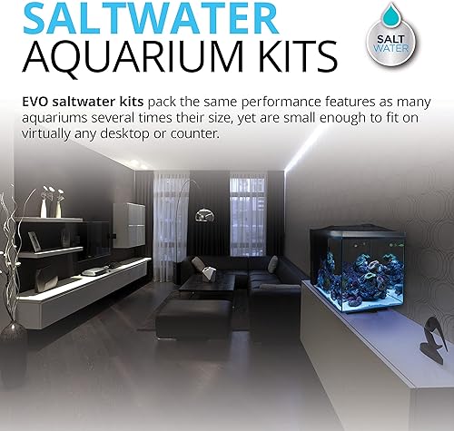 Miniatura 2 de Fluval Evo XII Kit de acuario de agua salada, 13.5 galones – Tanque de peces de agua salada con LED con capacidad de arrecife, filtración eficiente