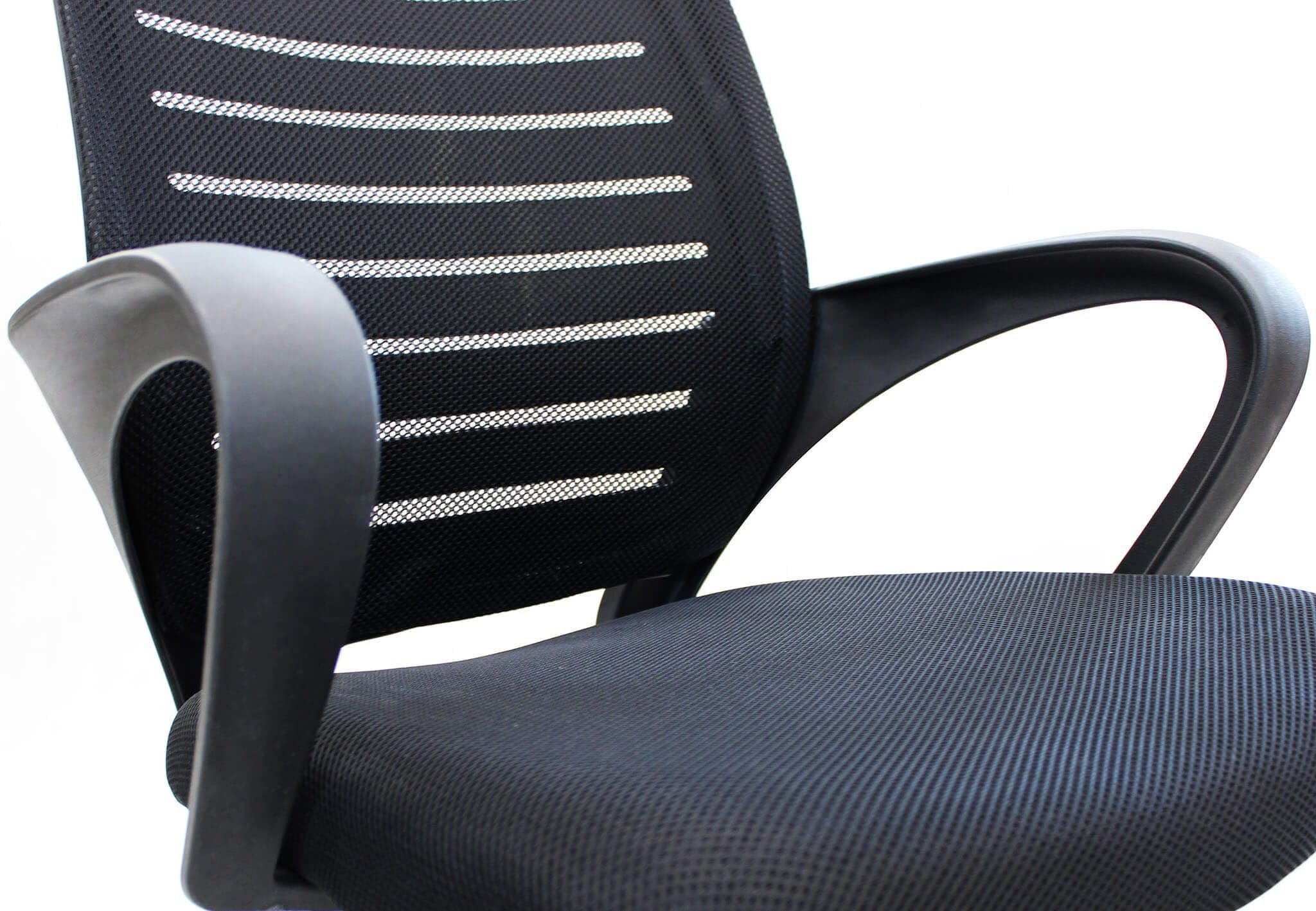 milani home - sedia ufficio ergonomica girevole con poggiatesta e supporto lombare, in poliuretano nero, con braccioli