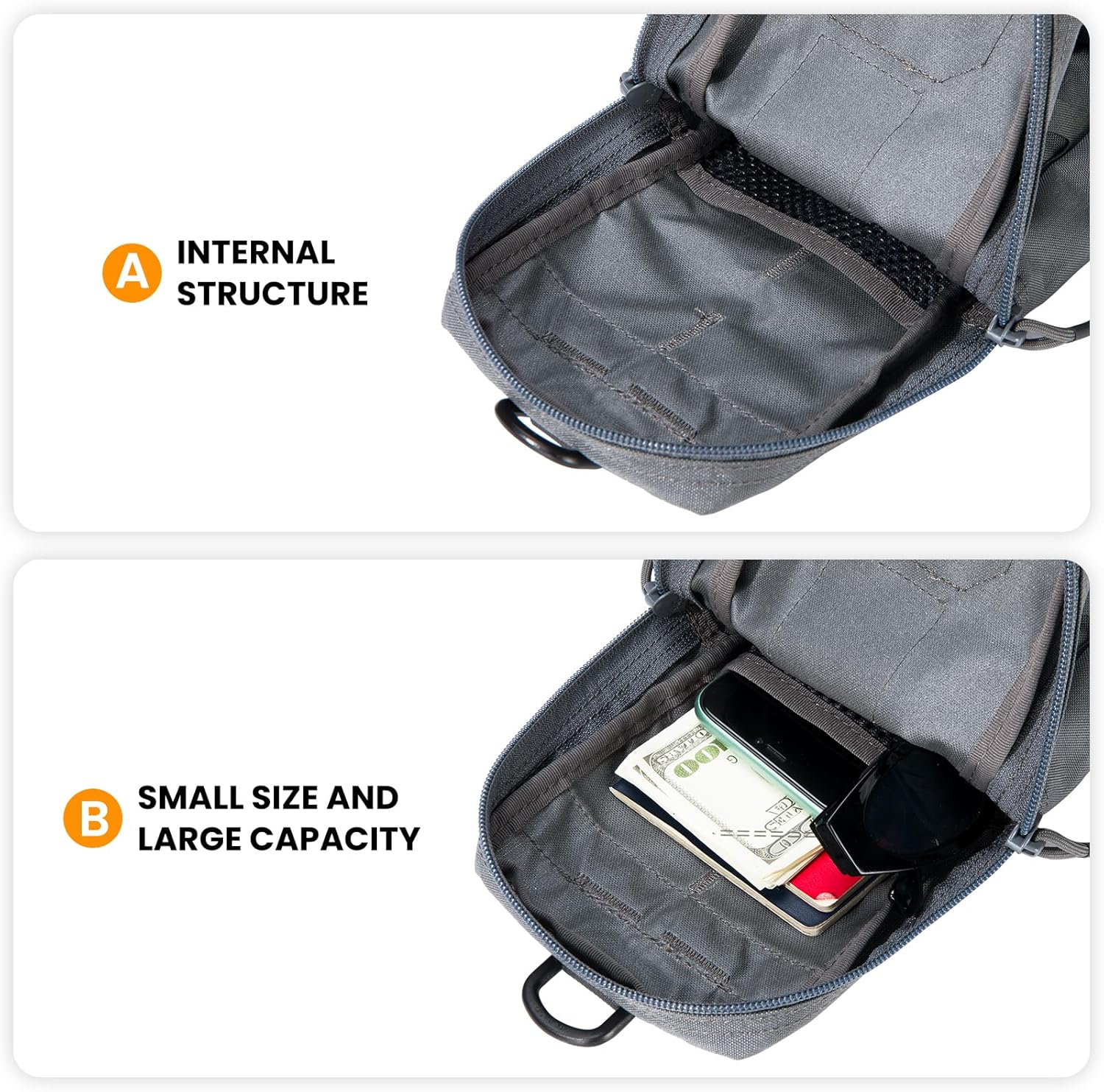 EXCELLENT ELITE SPANKER Tactical EDC Pouch Molle Utility Tool Pouches Gadget Organizer Pocket Waist Belt Bag - Image 3