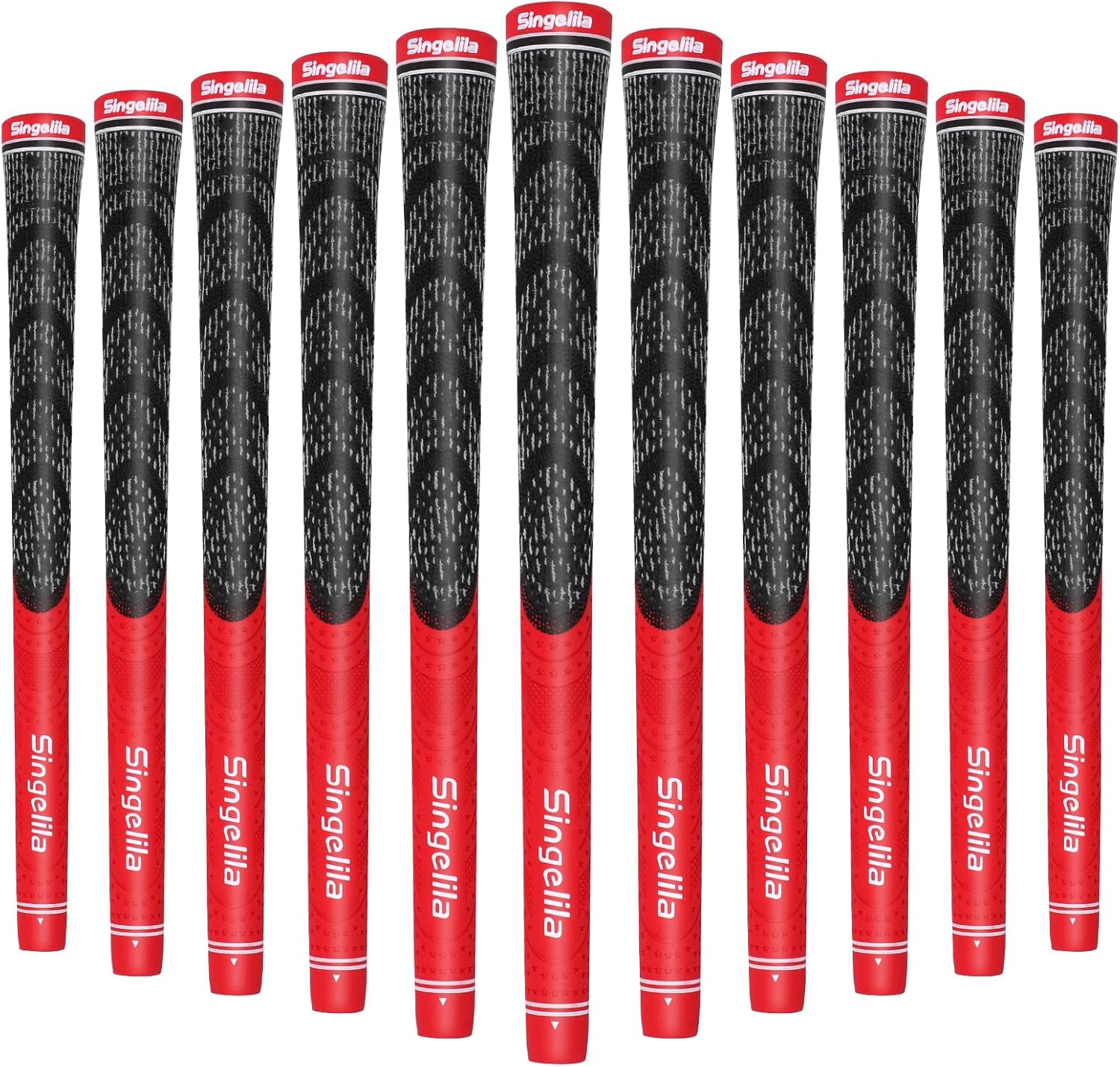 Singlila ゴム製ハイブリッドコードグリップ 滑り止め 標準/ミッドサイズ ゴルフグリップ 男女兼用 13個パック - プレミ