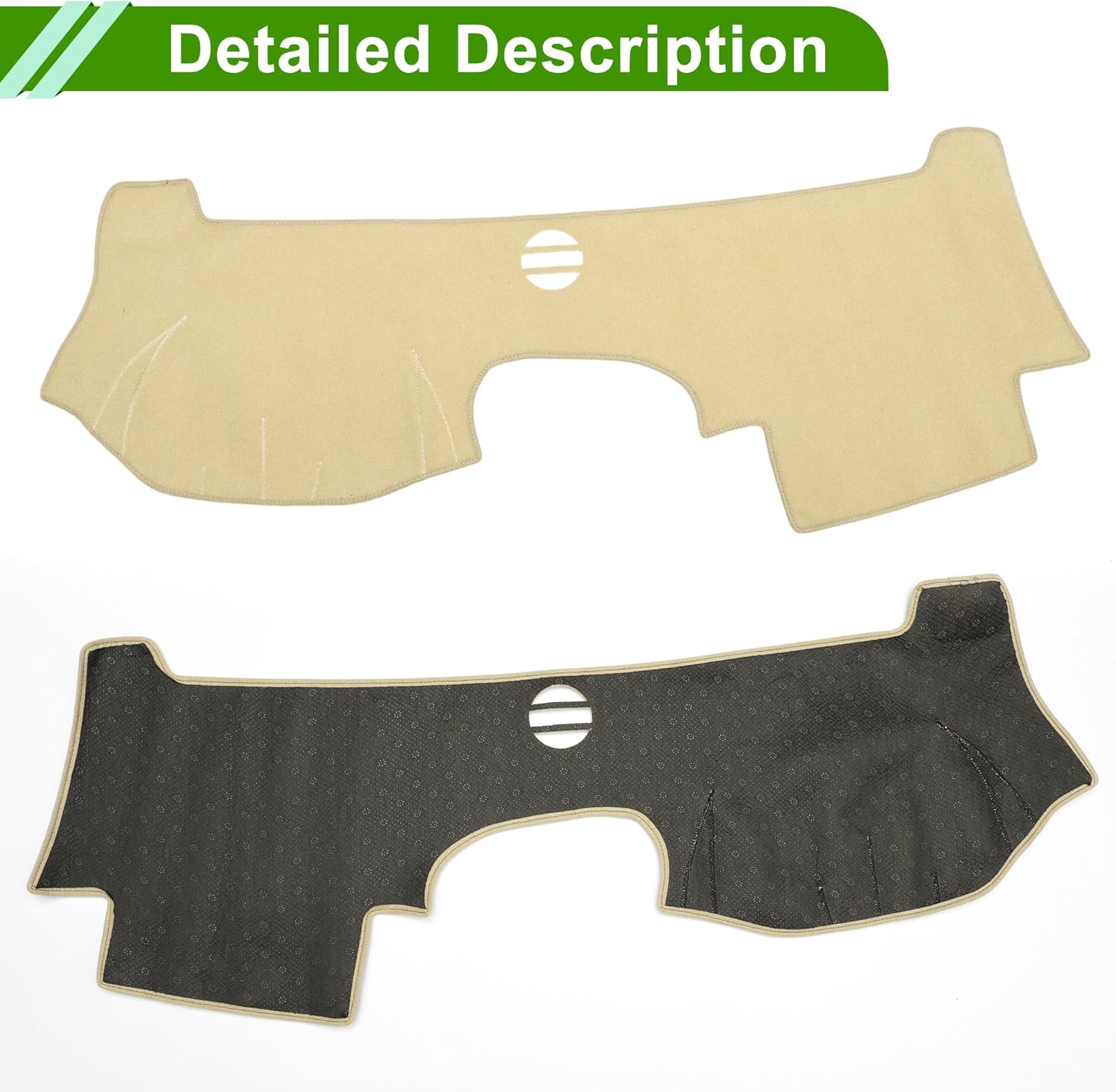 Dashboard Cover for Cadillac CTS 2004-2009 Non-Slip Interior Dash Cover Mat Polyester Silicone