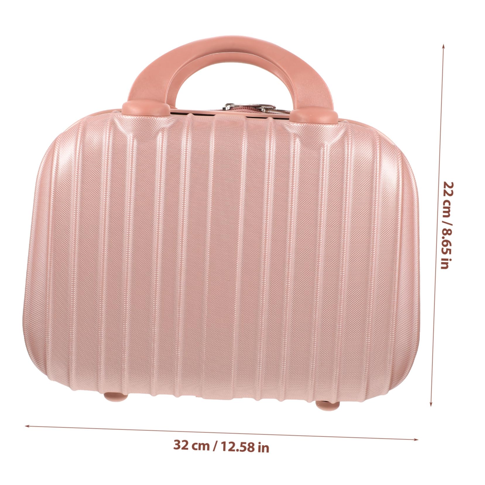 Beauty Case Multifunzione da Viaggio Rigido, Rosa, Capiente, Portatile