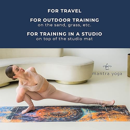Miniatura 5 de Travel PRO 1.5mm - Foldable Fitness & Exercise Mat with Bag  Lightweight, Compact & Eco-Friendly  Non-Slip & Washable  For All Types of Yoga  72" L