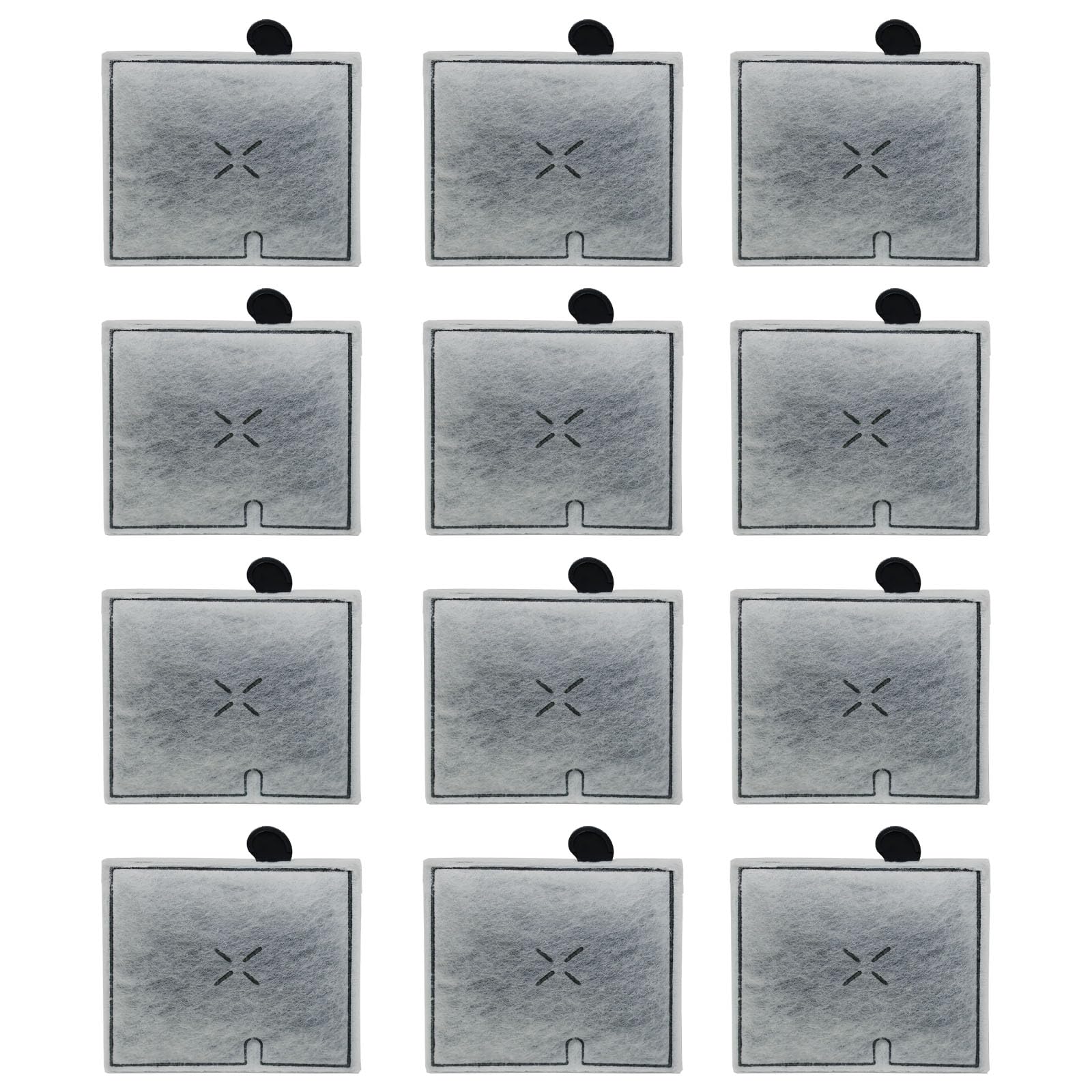 Yonice 12 Pack Fish Tank Filter Cartridge for Aqueon Small Filter Cartridges, Small Replacement Filter Cartridge for QuietFlow 10 and 1/2.5/5 Gallon Minibow Aquarium Cartridge Filters, Small