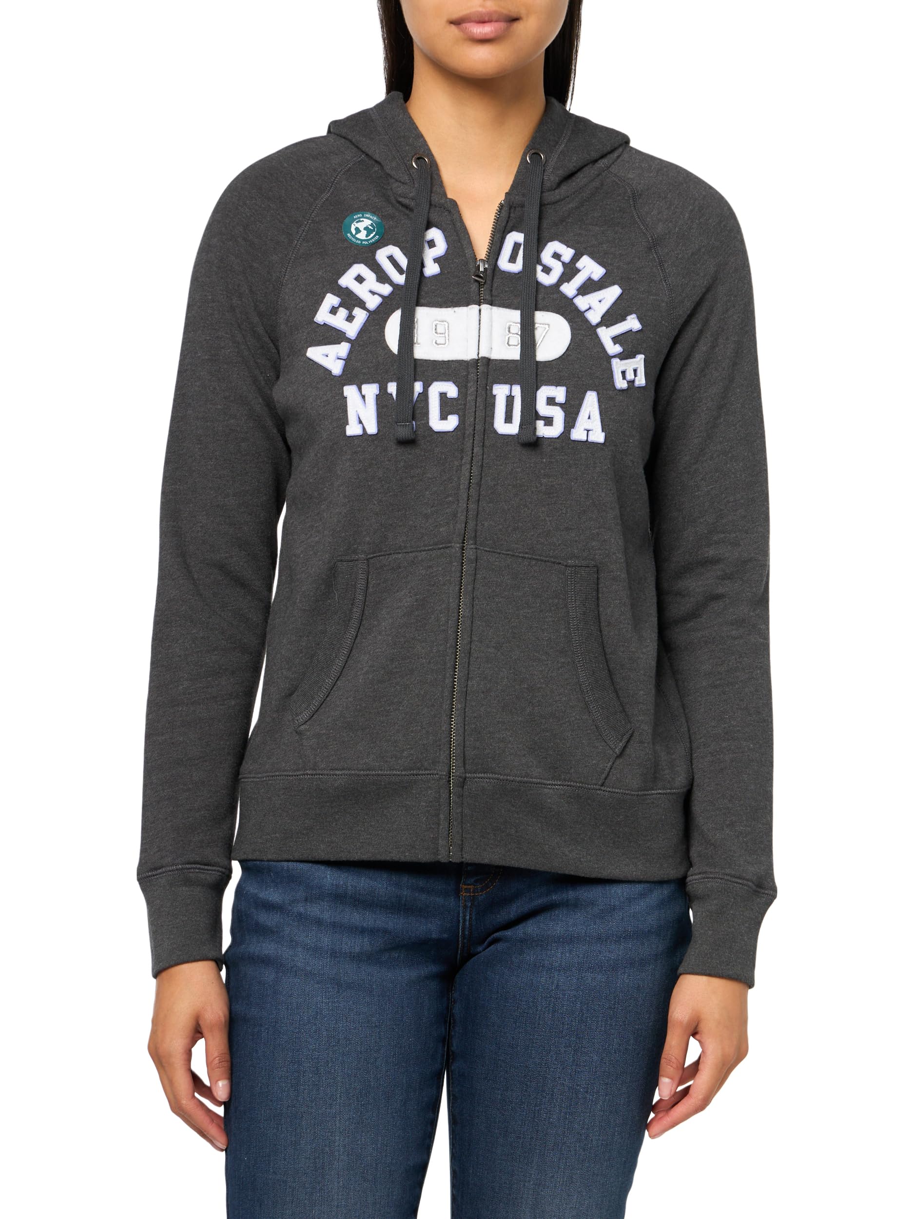 

                                                    Knit Arch Fleece Zip Front Fleece Hoodie
