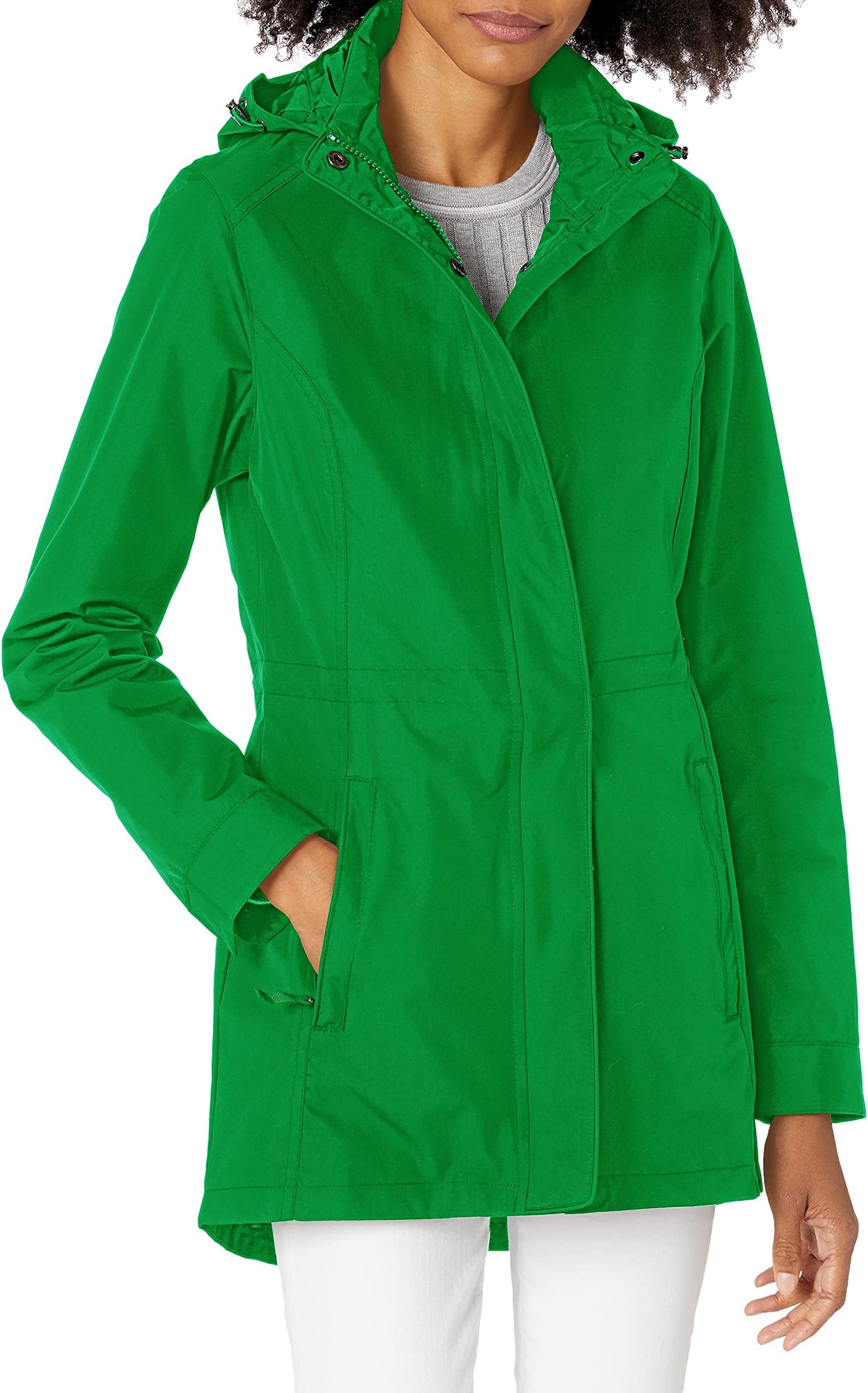 womens Logan Wind and Water Resistant Drop Tail Jacket