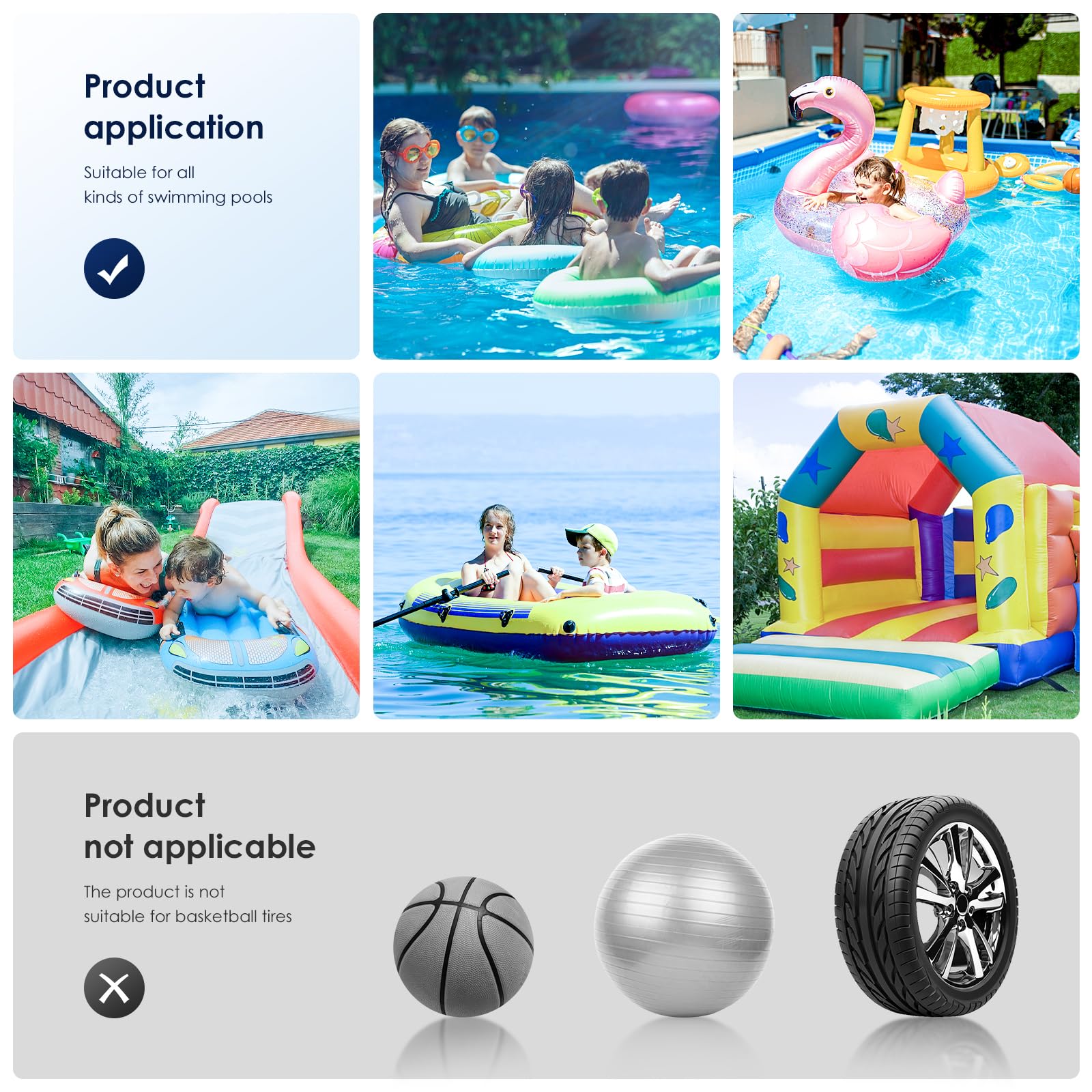 Mizikuu Pompe à Air Électrique 2-en-1 Rapide – 240V/12V, 3 Buses, Gonflage & Dégonflage Pour Matelas, Piscine Gonflable, Bouée, Bateau