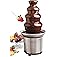 Nostalgia Electric Chocolate Fondue Fountain, 32-Ounce, 4 Tier Set, Fountain Machine for Cheese, Melting Chocolate, Liqueurs,