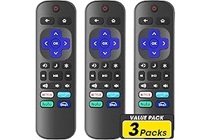 3 Pack Insignia Roku TV Remote Replacements