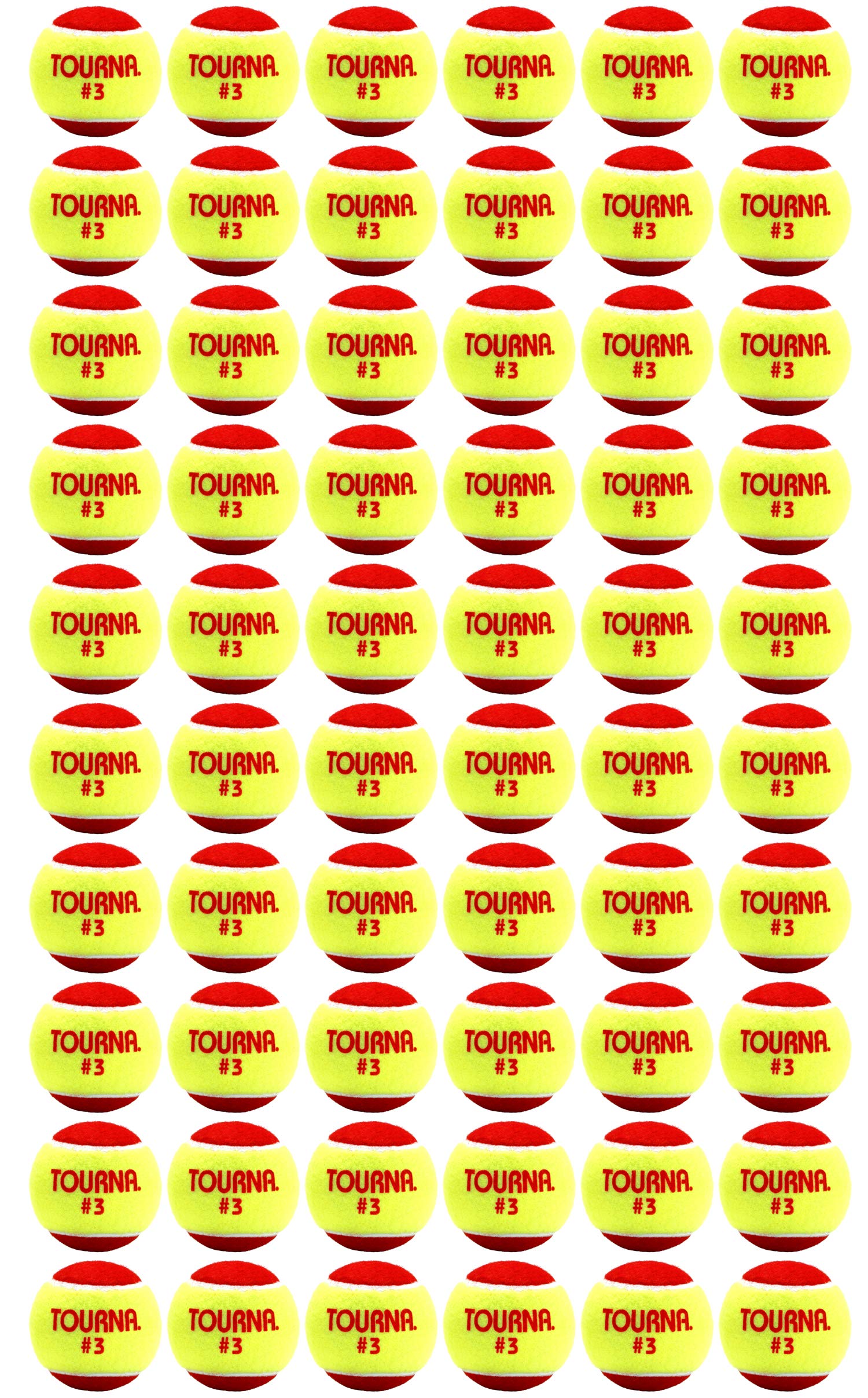 Tourna Low Compression Stage 3 Tennis Ball (Pack of 60)