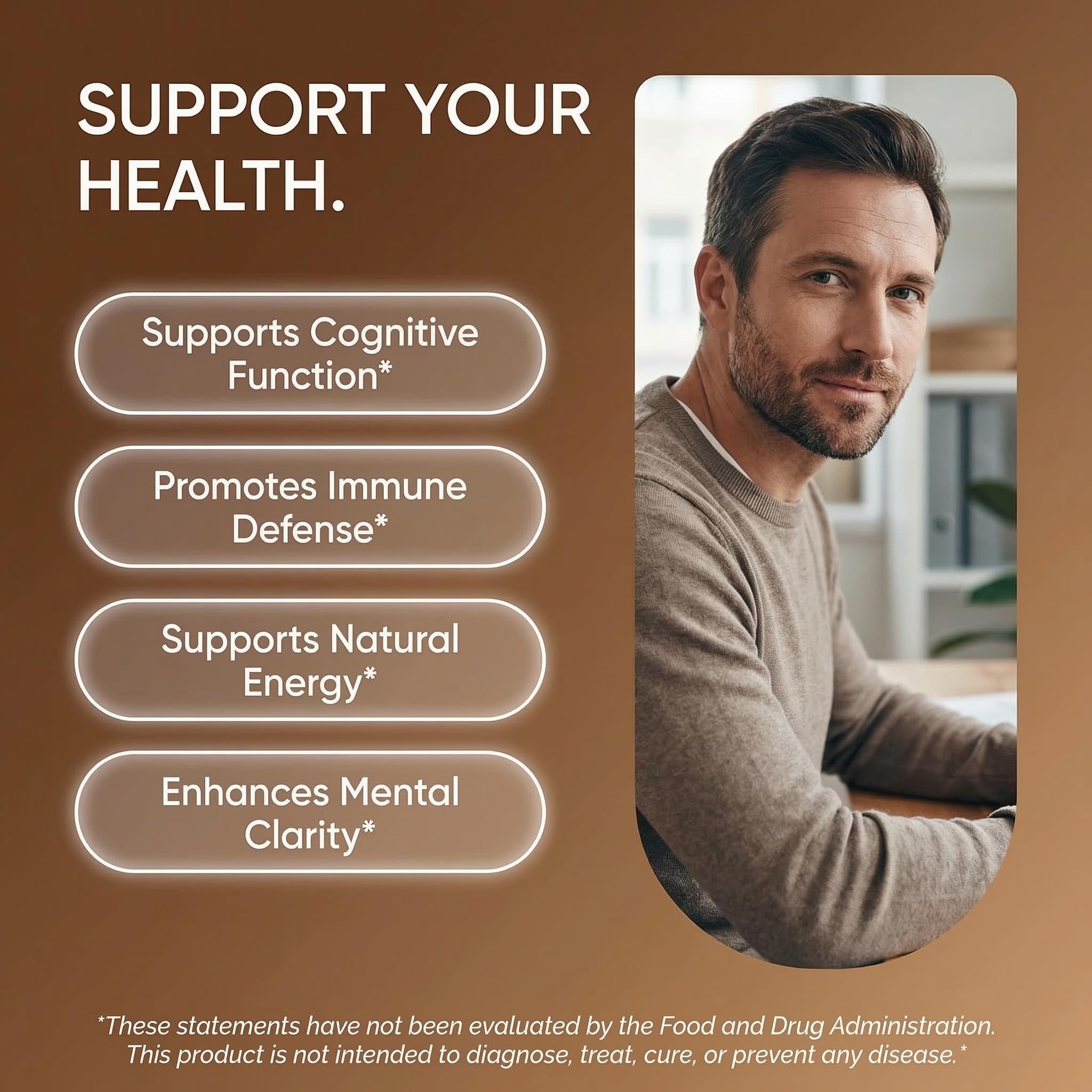 Mushroom Supplement Liquid Drops with Lions Mane Turkey Tail Cordyceps Reishi Chaga Shitake Maitake Tremella Oyster Mushrooms Poria Supplement and Enokitake Mushrooms Complex Blend by Clean Nutra — Amazon image 2