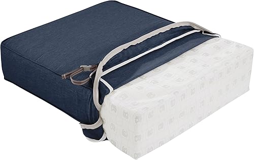 Miniatura 3 de Classic Accessories Montlake - Cojín rectangular resistente al agua de 21 x 19 x 5 pulgadas, para asiento de exterior, cojín para silla de muebles