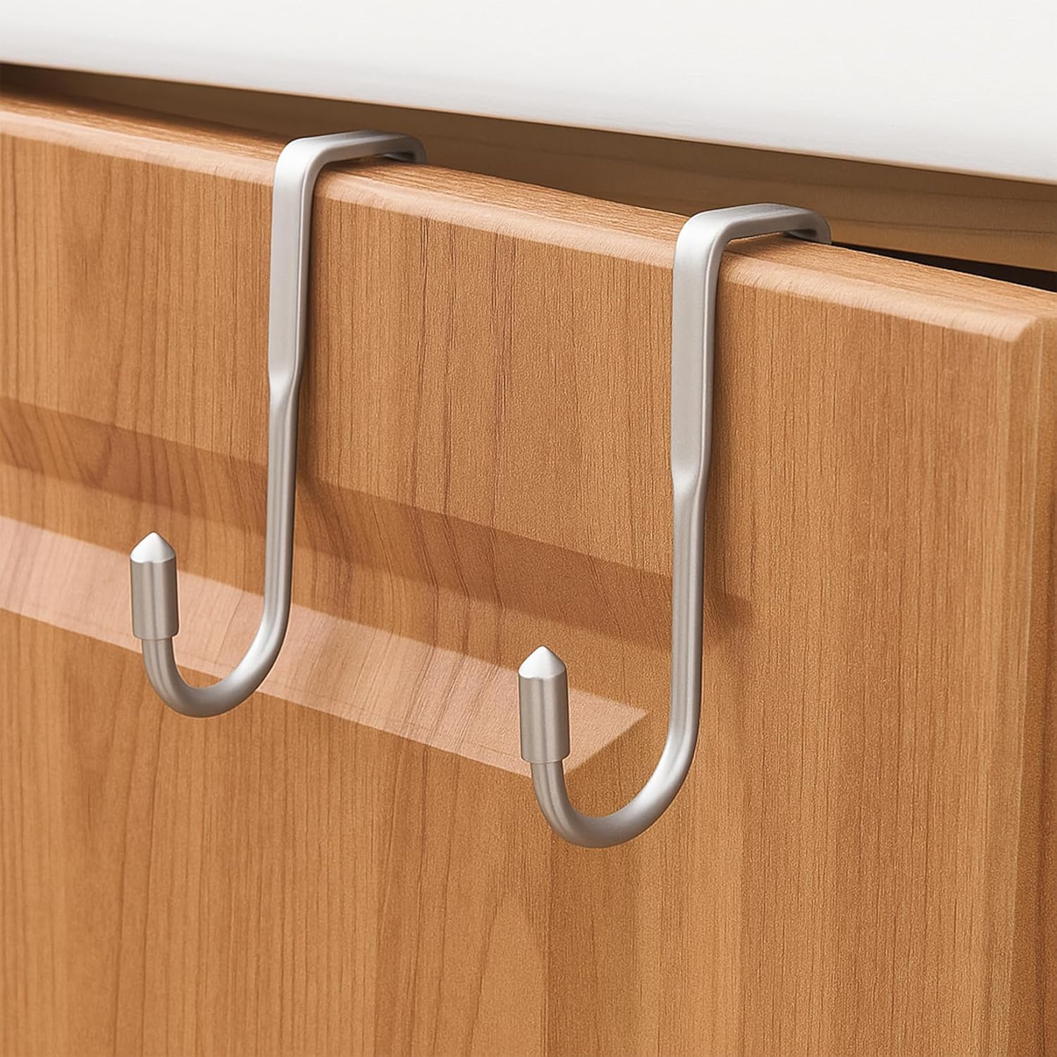 3 Pcs Over Cabinet Hooks, Over The Door Cabenit HooksJ-Shaped, Wall Kitchen Towel Hooks for Cabinets Closet Wardrobe Door Drawer Hook Bathroom Hanging Coat Clothes Bags