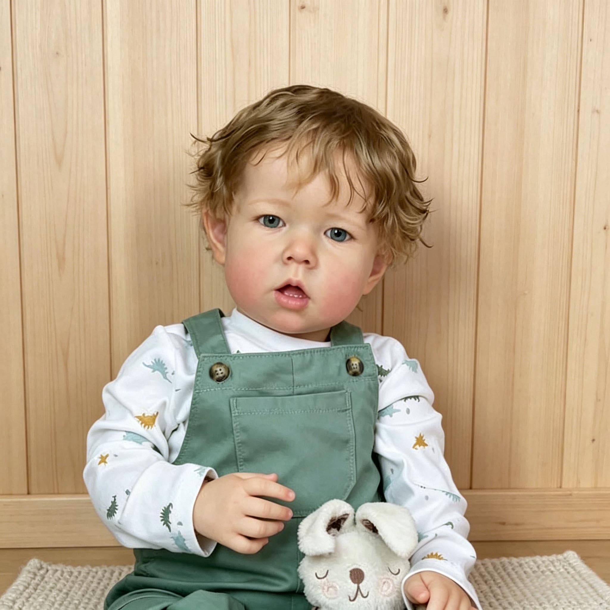RXDOLL Große Größe Reborn Babypuppen Junge 71,1 cm Realistische Kleinkind Babypuppe Weiches Vinyltuch Körper Lebensechte Reborn Kleinkind Puppen Mädchen Real Life Baby Doll Spielzeug für