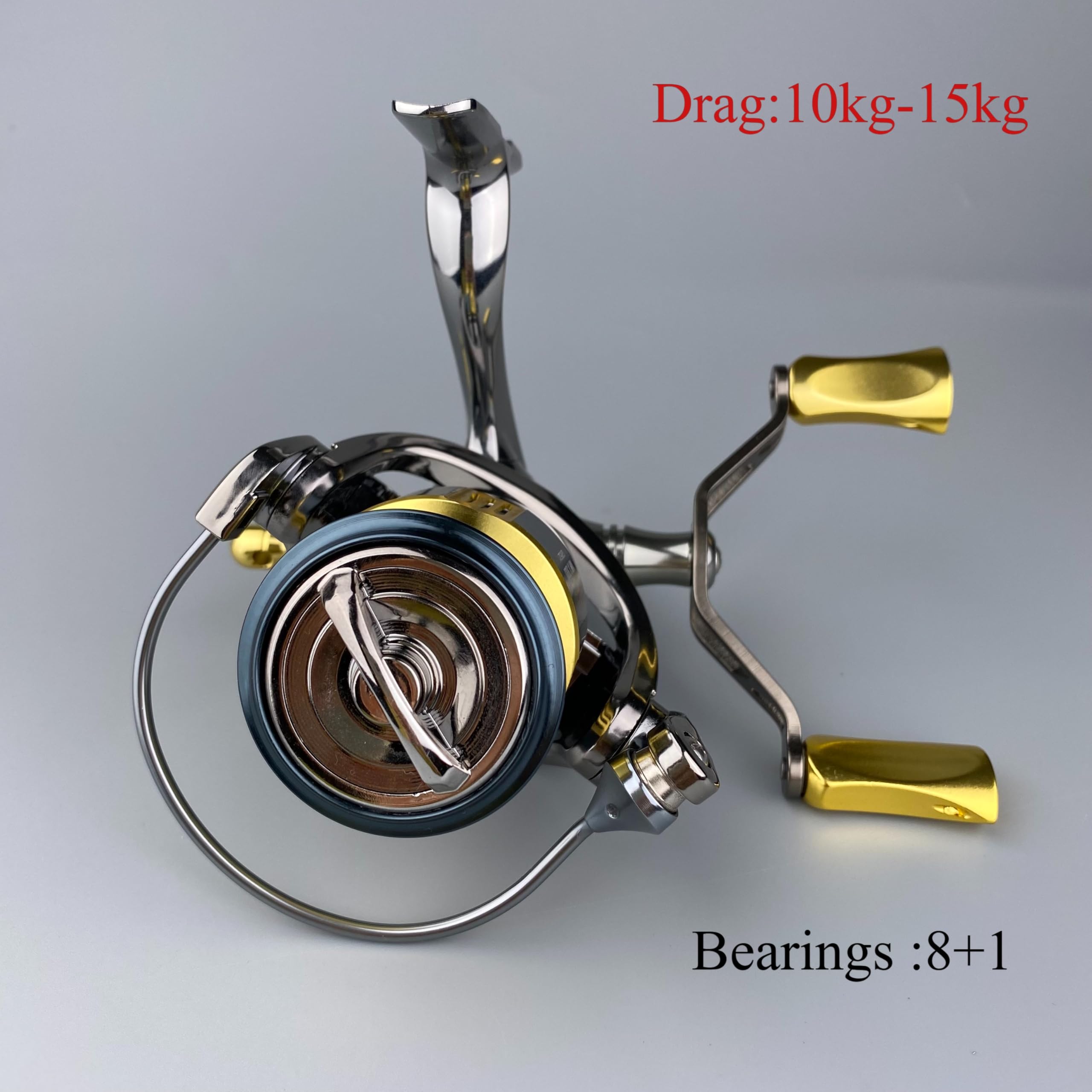 YinYu MKII Screw-in Double Handle Fishing Reel No Anti-Reverse Switch (3000s), Spinning Reels