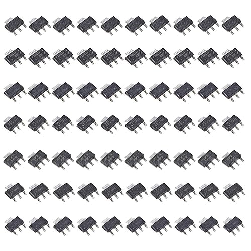 Regulador lineal de baja caída fija ajustable de 70 piezas, incluyendo AMS1117-1.2V AMS1117-1.5V AMS1117-1.8V AMS1117-2.5V AMS1117-3.3V AMS1117-5V