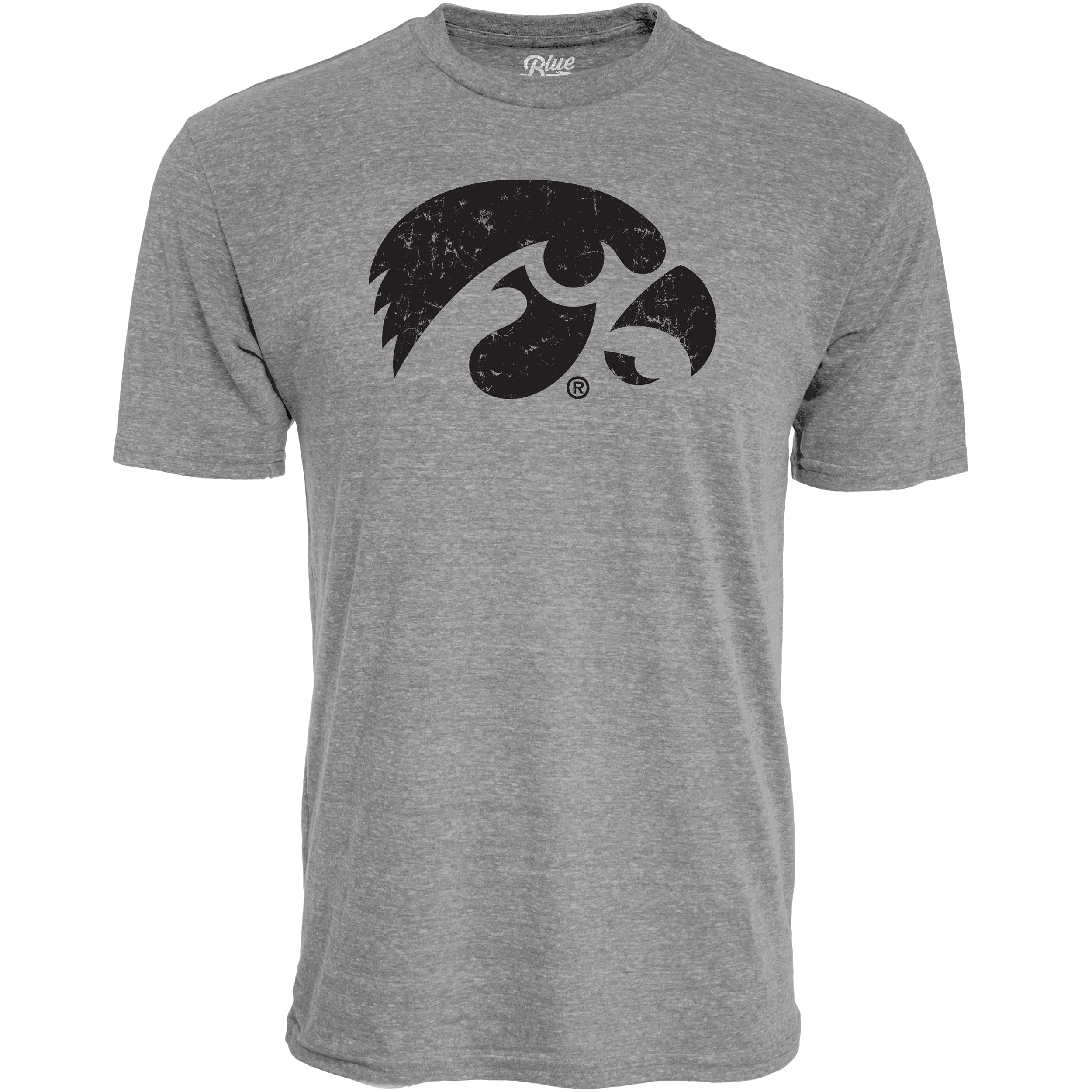 Blue 84 Men's NCAA Officially Licensed Tri-Blend T-Shirt Vintage Icon Team Color Heather Grey