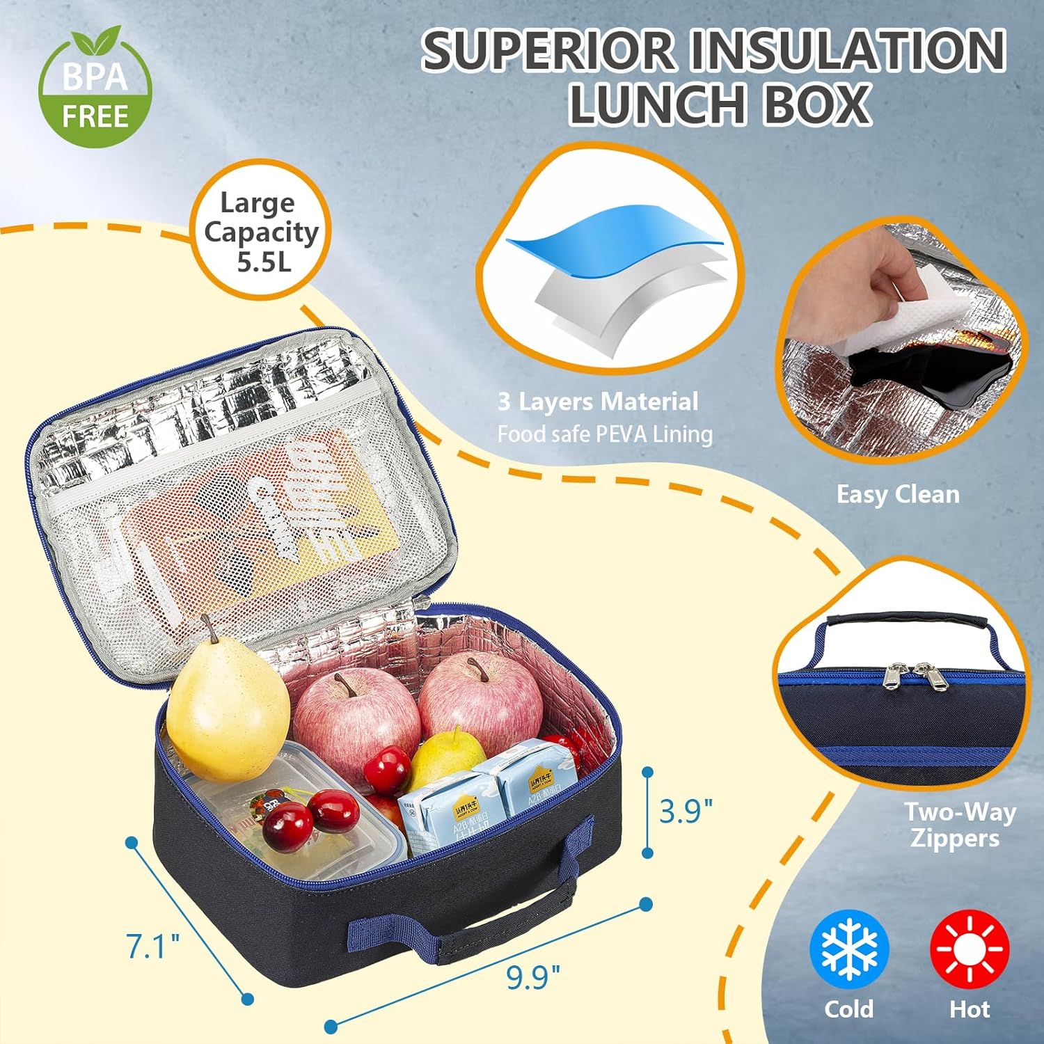 Boys Backpack with Lunch Box Glow in Dark Gamer Bookbag Kids Ages 4-12 Kindergarten Elementary Middle School Gaming Backpack, Luminous Game Boy Black - Image 5