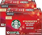 Starbucks Holiday Blend K-cups Coffee (Holiday Blend, 10 Count (Pack of 2))
