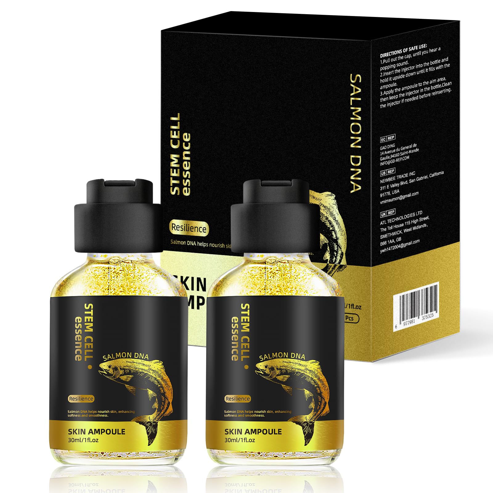 Amazon.com: Salmon DNA Serum for Face, 2 Pcs Microneedling Serum