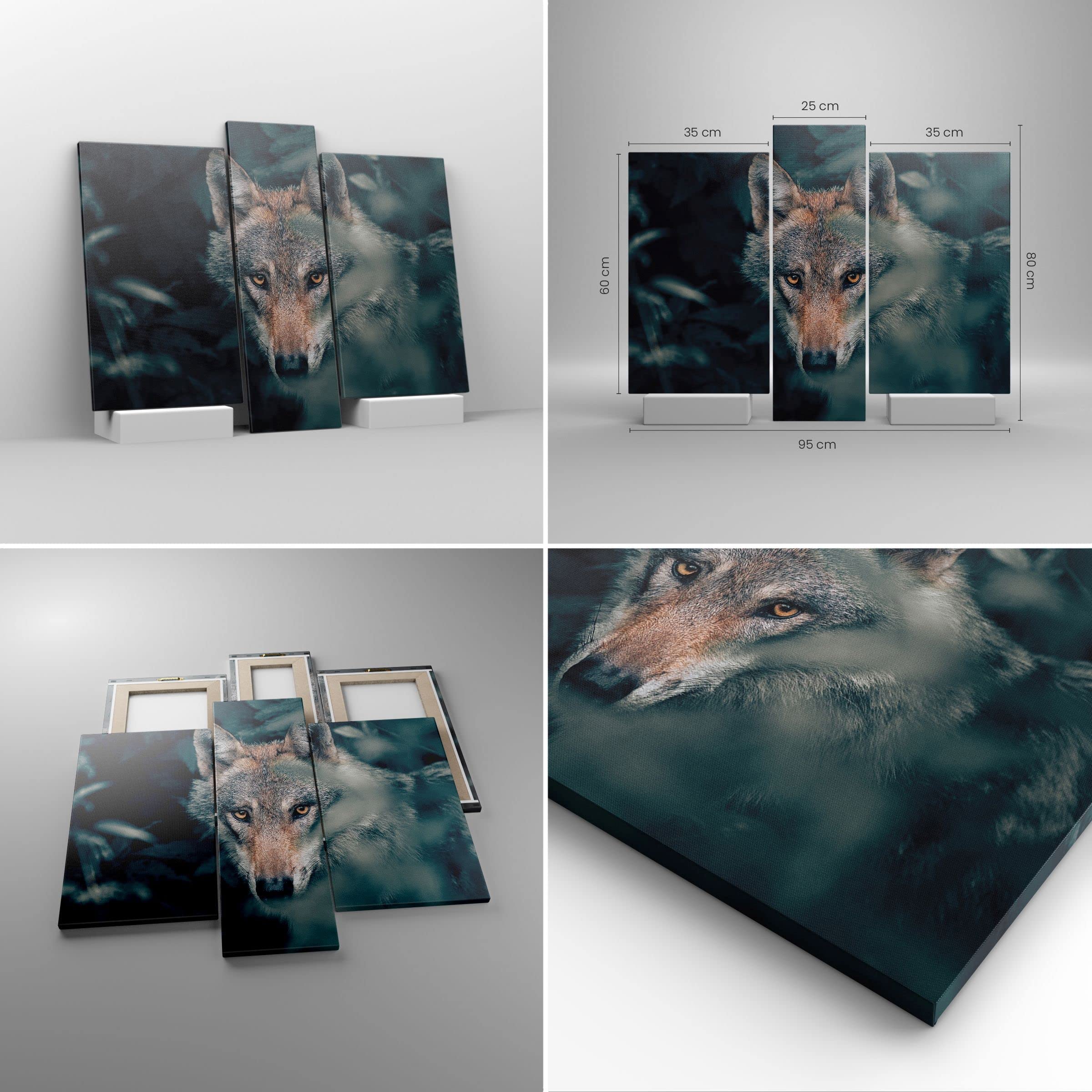Taxpy Arte Su Tela Lupo Che Vaga Nella Foresta,40 * 60cm Stampe Su Canvas Murale Tela Wall Art Home Decor Dipinti, Stampe E Manifesti Per Soggiorno E Camera Da Letto - Foto 10