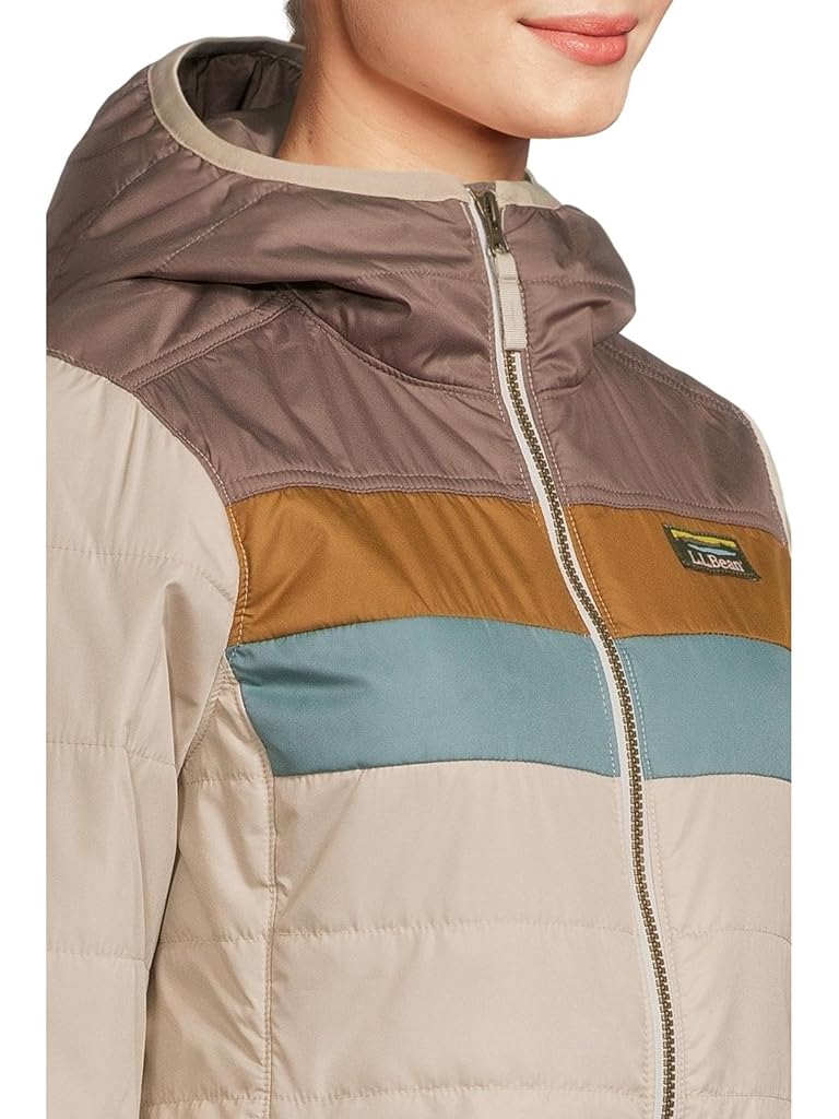Multi L.L.Bean Mountain Classic Hooded Puffer Color Block