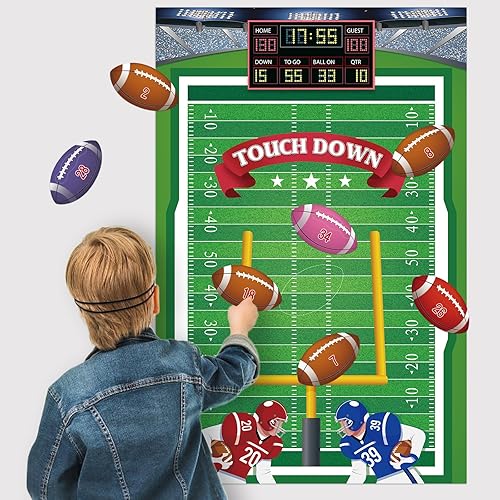 Miniatura 4 de Pin The Football on The Goalpost Juegos de fiesta de fútbol para niños, suministros de fiesta de fútbol para niños, decoraciones de fiesta de