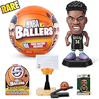 Vista 8 de 5 Surprise NBA Ballers Serie 1 (paquete de 2) Figura de cápsula misteriosa de juguete por ZURU para niños, adolescentes, adultos - Jugadores como