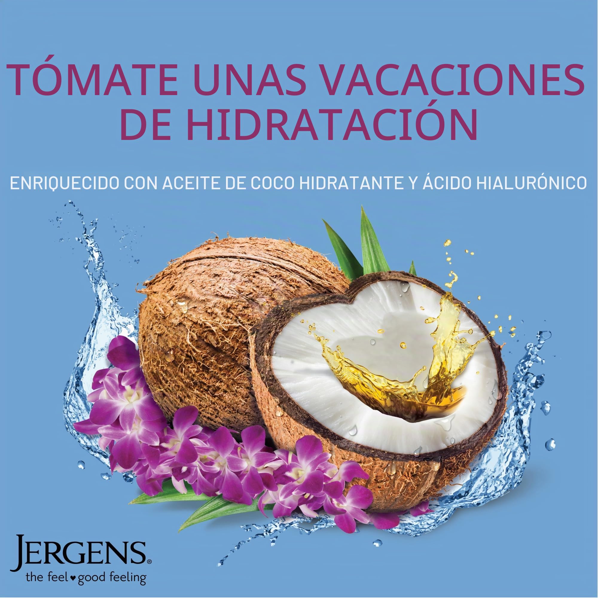 Jergens Wet Skin Moisturizer, Coconut Oil, 10 Ounce by Jergens