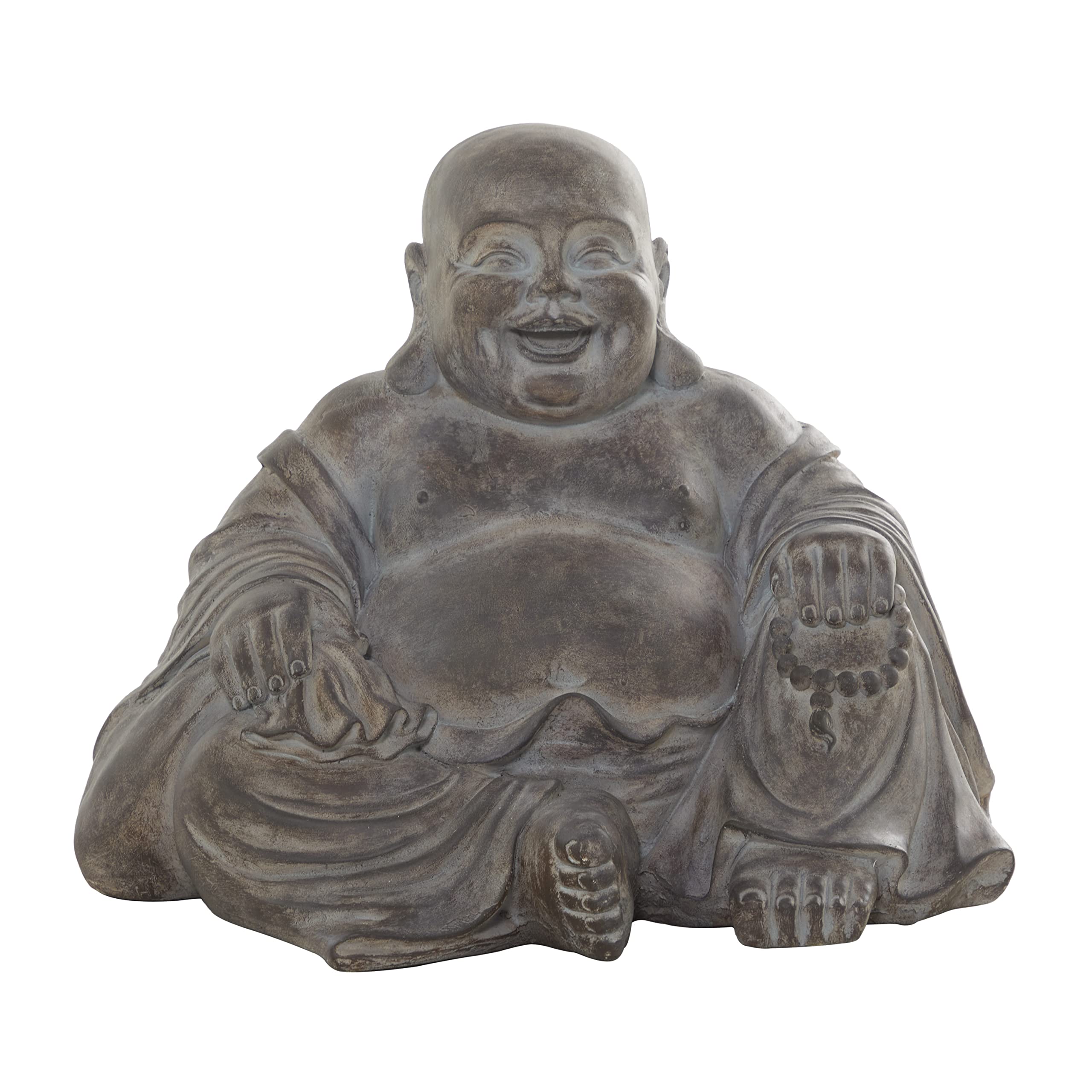 Deco 79 Traditional MGO Garden Sculpture, Outdoor Decoration Waterproof Resin Garden Buddha Sculptur