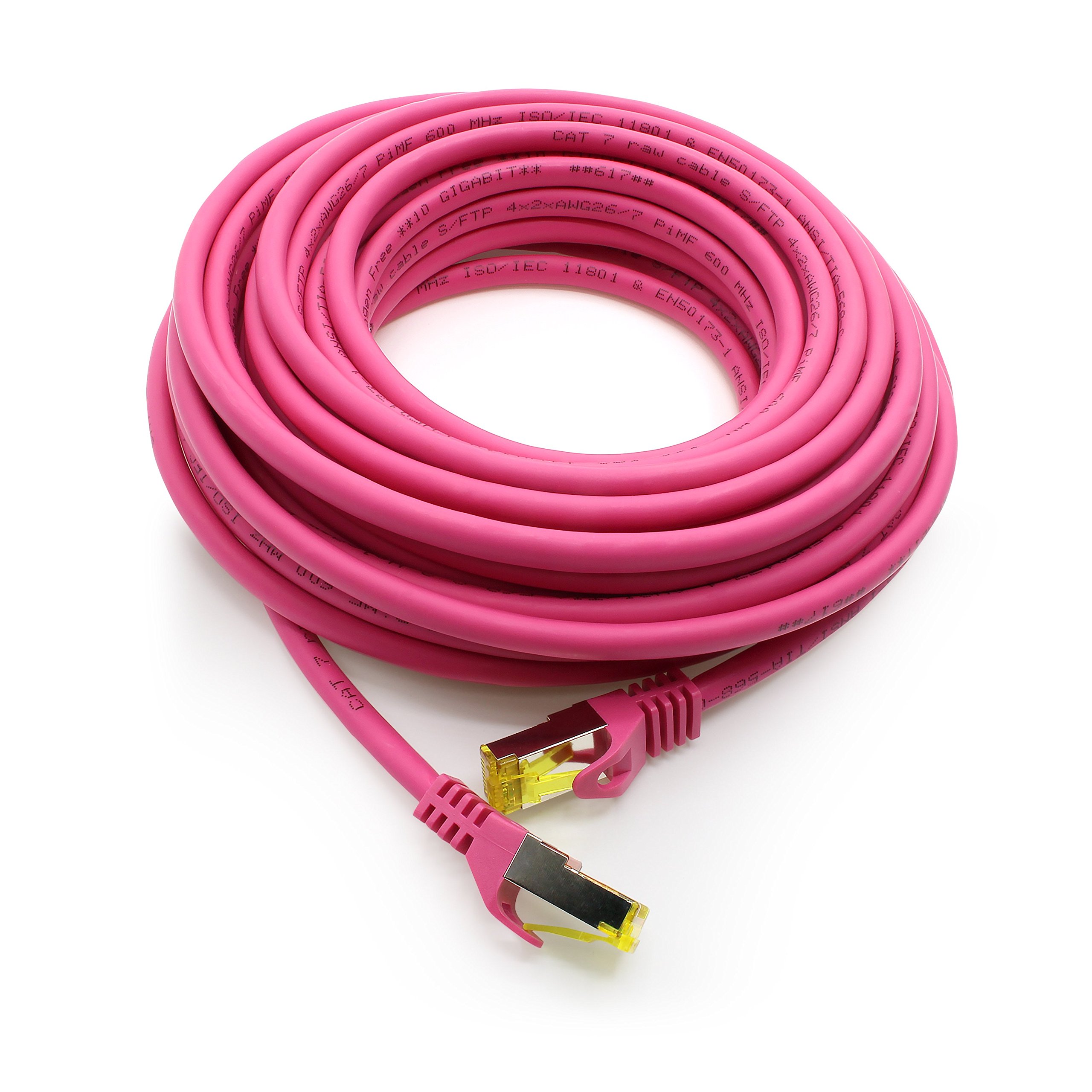 1aTTack.de Cat.7 network cable 0.5 m black pack of 5 Cat7 Ethernet cable network LAN cable raw cable 10 Gb s SFTP PIMF LSZH set patch cable with Rj 45 plug Cat.6a — view 31