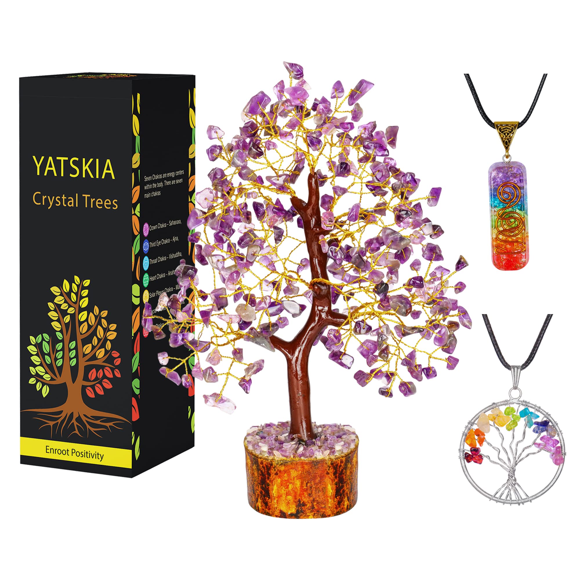 Amethyst Crystal Tree - Healing Stones - Crystals and Gemstones - Money Tree - Spiritual Crystal Gifts - Home Decor