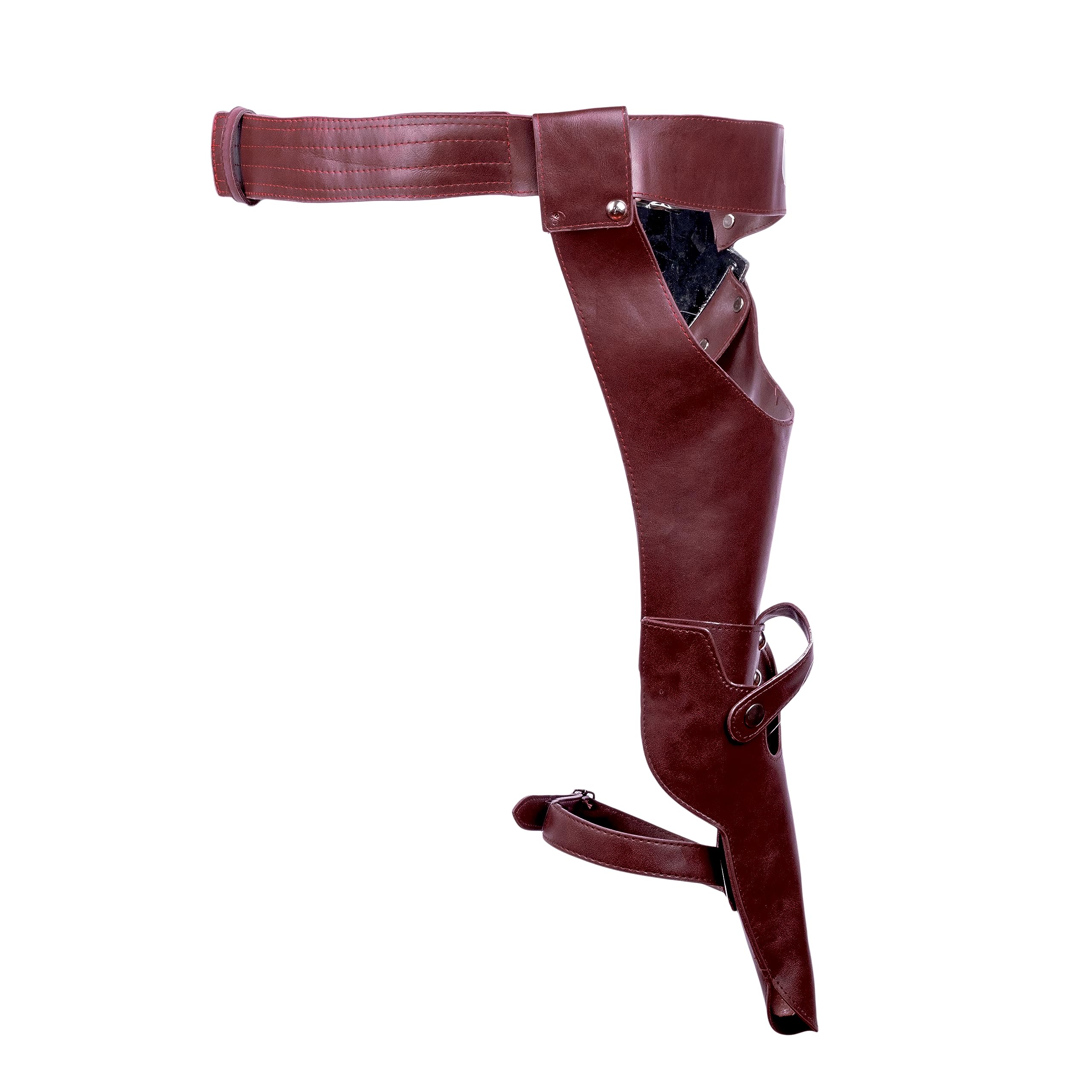 Hotwinds Han Solo Cosplay Belt Holster Pu Leather Costume Accessories Props - - Normal, Brown/ Black - Image 4