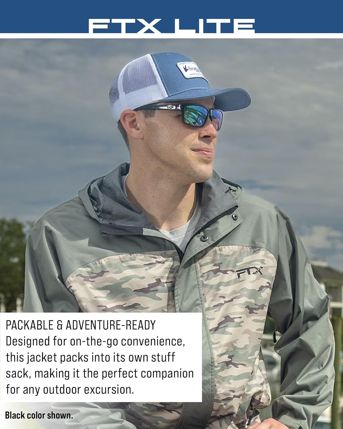 FROGG TOGGS Men's FTX Lite Rain Jacket - 3-Layer Waterproof, Breathable, Stretch Comfort