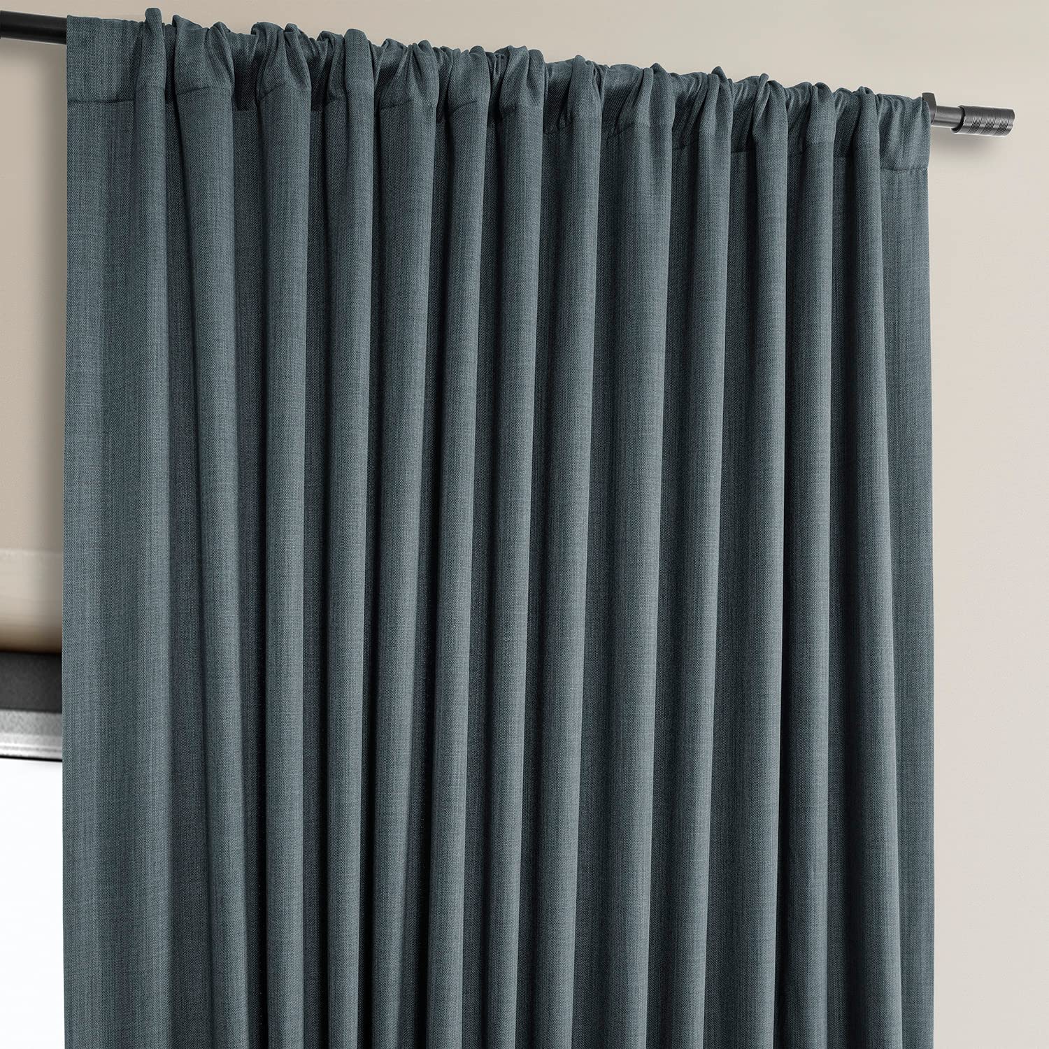 HPD Half Price Drapes Faux Linen Room Darkening Curtains - Image 4