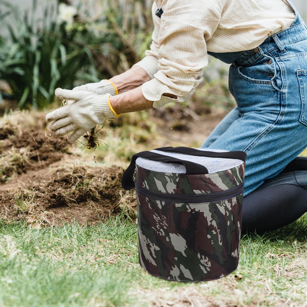 Banco Portátil para Huerto Asiento Cómodo, Taburete de Trabajo para Jardín y Camping, Asiento Multifuncional para Plantar y Actividades al Aire Libre, Recomendado Varios Estilos