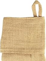 Vista 5 de Homeford Medias navideñas de yute de arpillera, 16 pulgadas, paquete de 6 (natural)