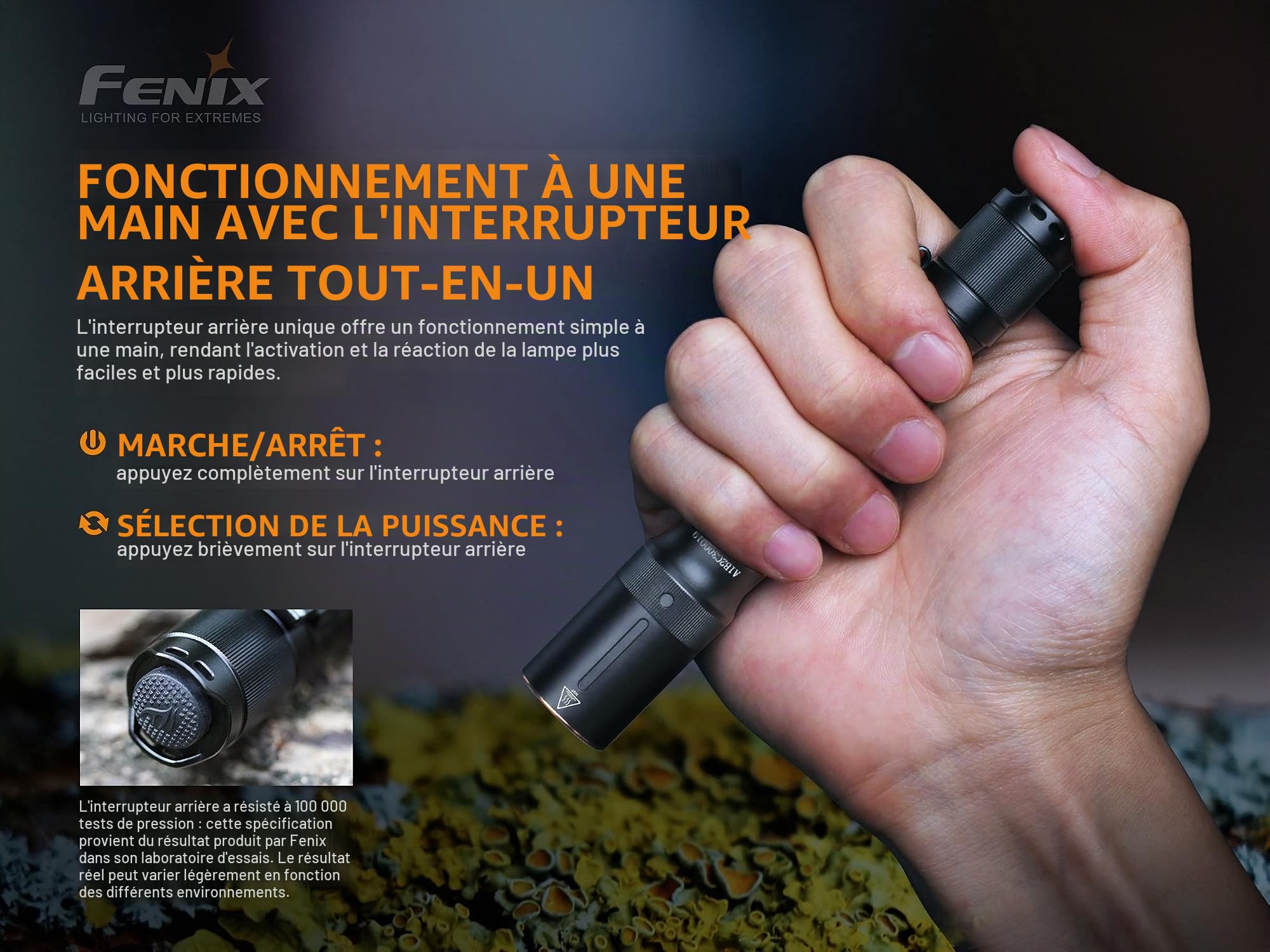 Fenix E20 V2.0 Torche LED, Noir, 13 cm