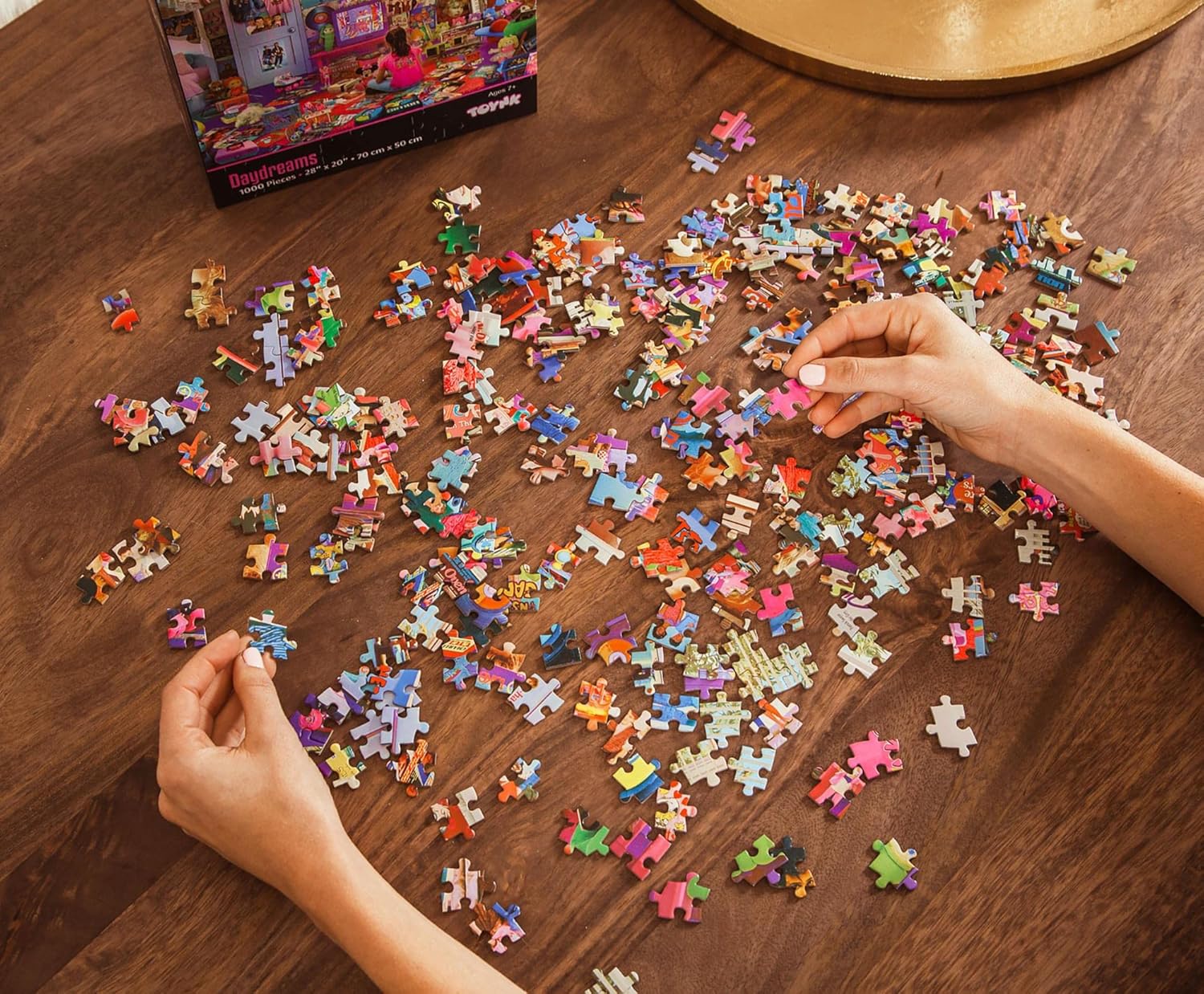 Daydreams '80s and '90s Pop Culture 1000-Piece Jigsaw Puzzle By Rachid Lotf | Educational Brain Teaser, Nostalgic Retro Toys & Games for Kids, Building Kit Activities | 28 x 20 Inches