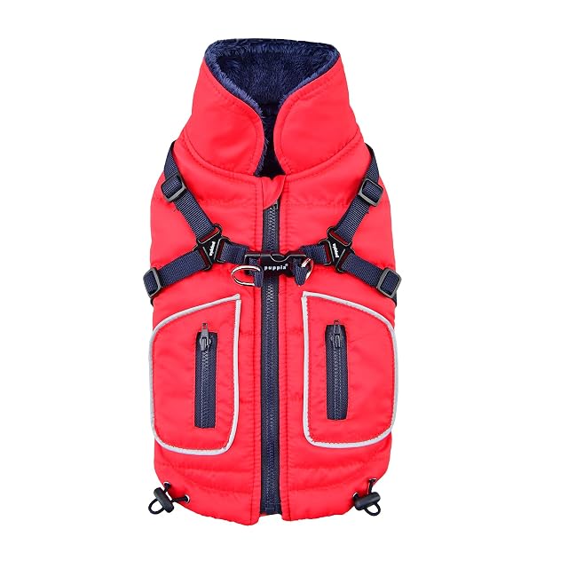 Puppia Pioneer Pet Coat, XXL, Rojo
