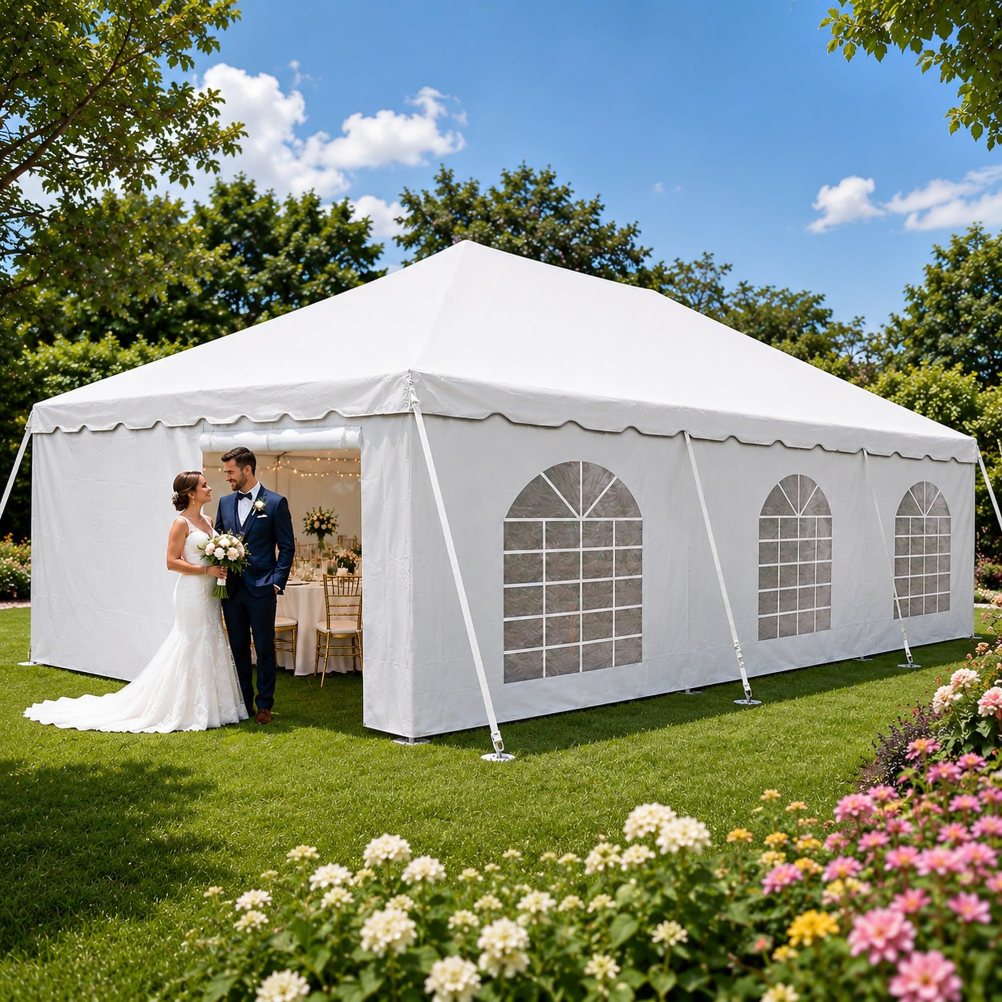 Amazon.com: Party Tents Direct 20x30 Canopy Tent with Sidewalls